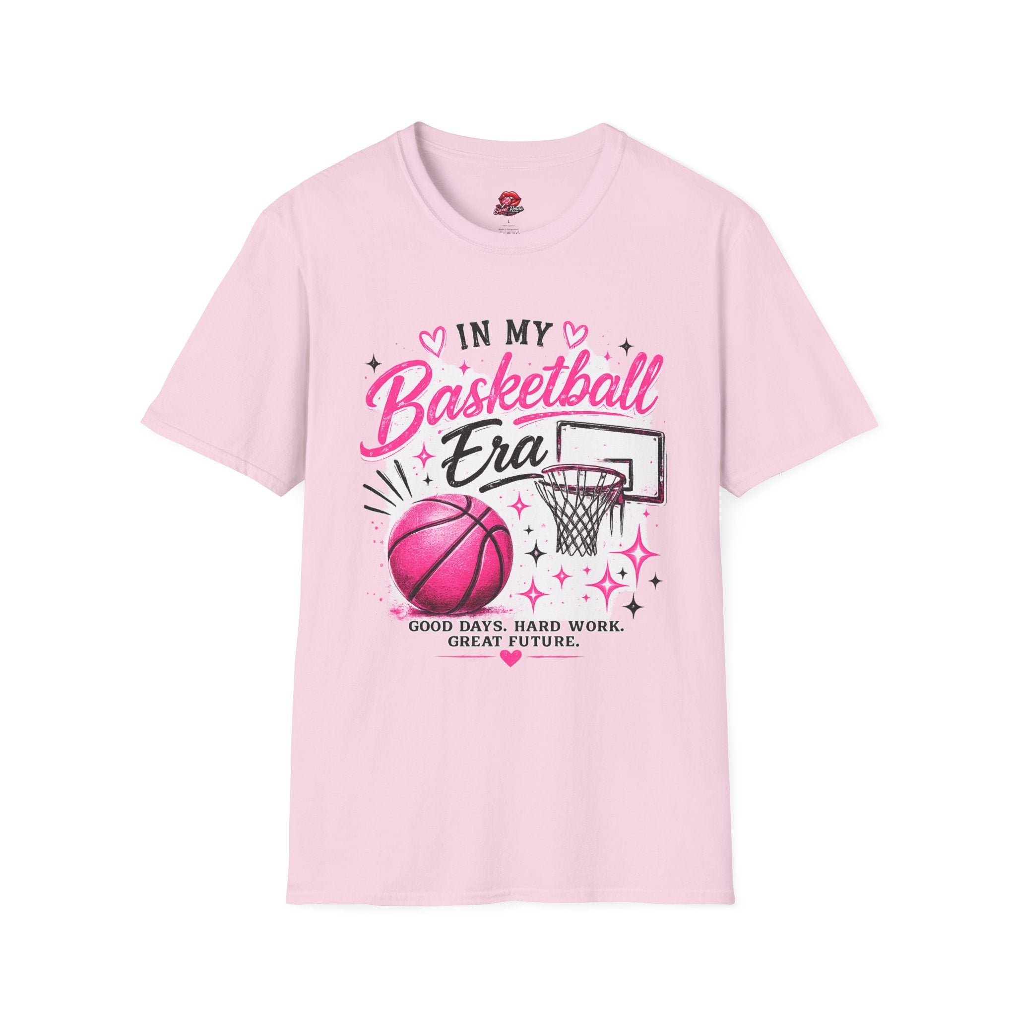 In My Basketball Era Pink Hoop Graphic