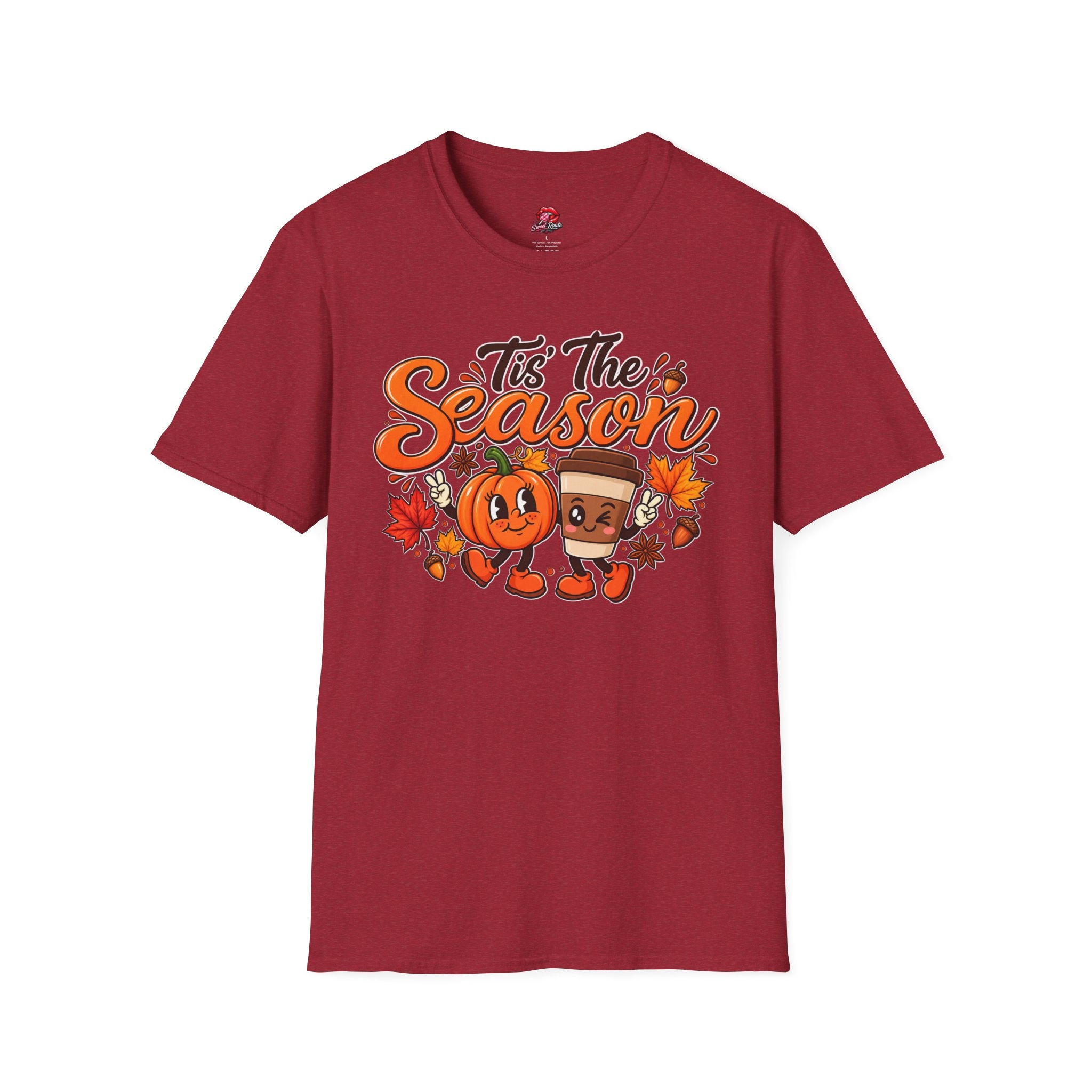 Tis The Season Pumpkin & Coffee Fall Graphic Tee