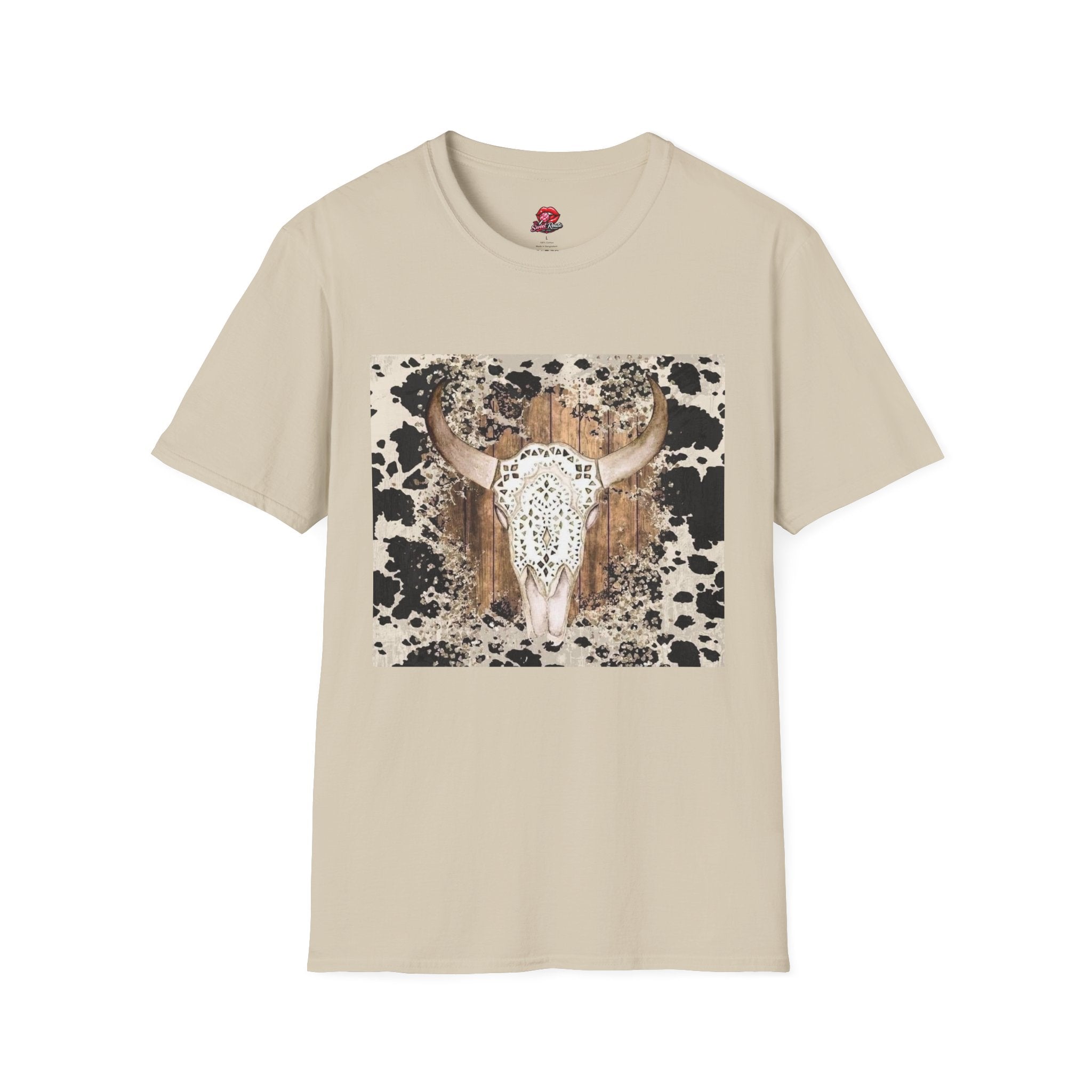 Boho Western Vintage Cowhide Tee
