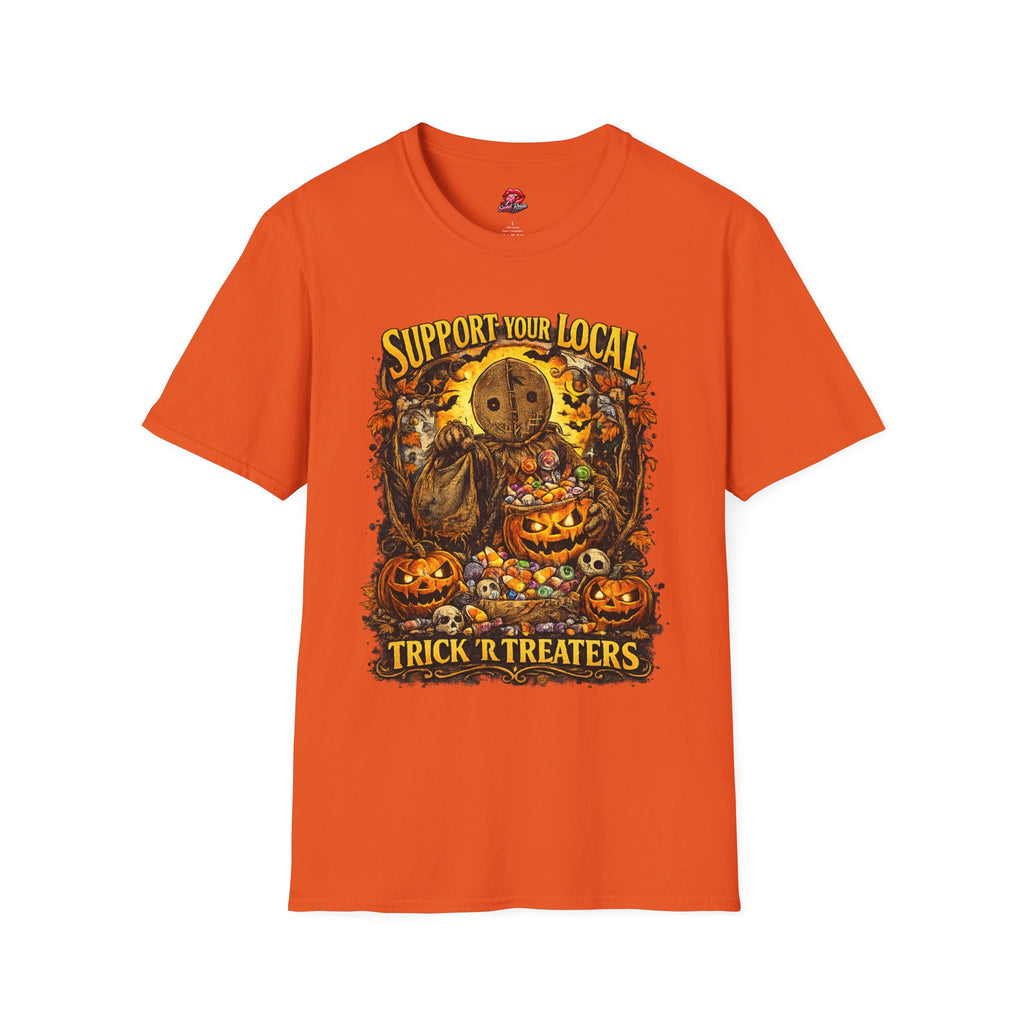 Support Your Local Trick R' Treaters T-Shirt | Funny Halloween Graphic Tee | Vintage Spooky Season Shirt