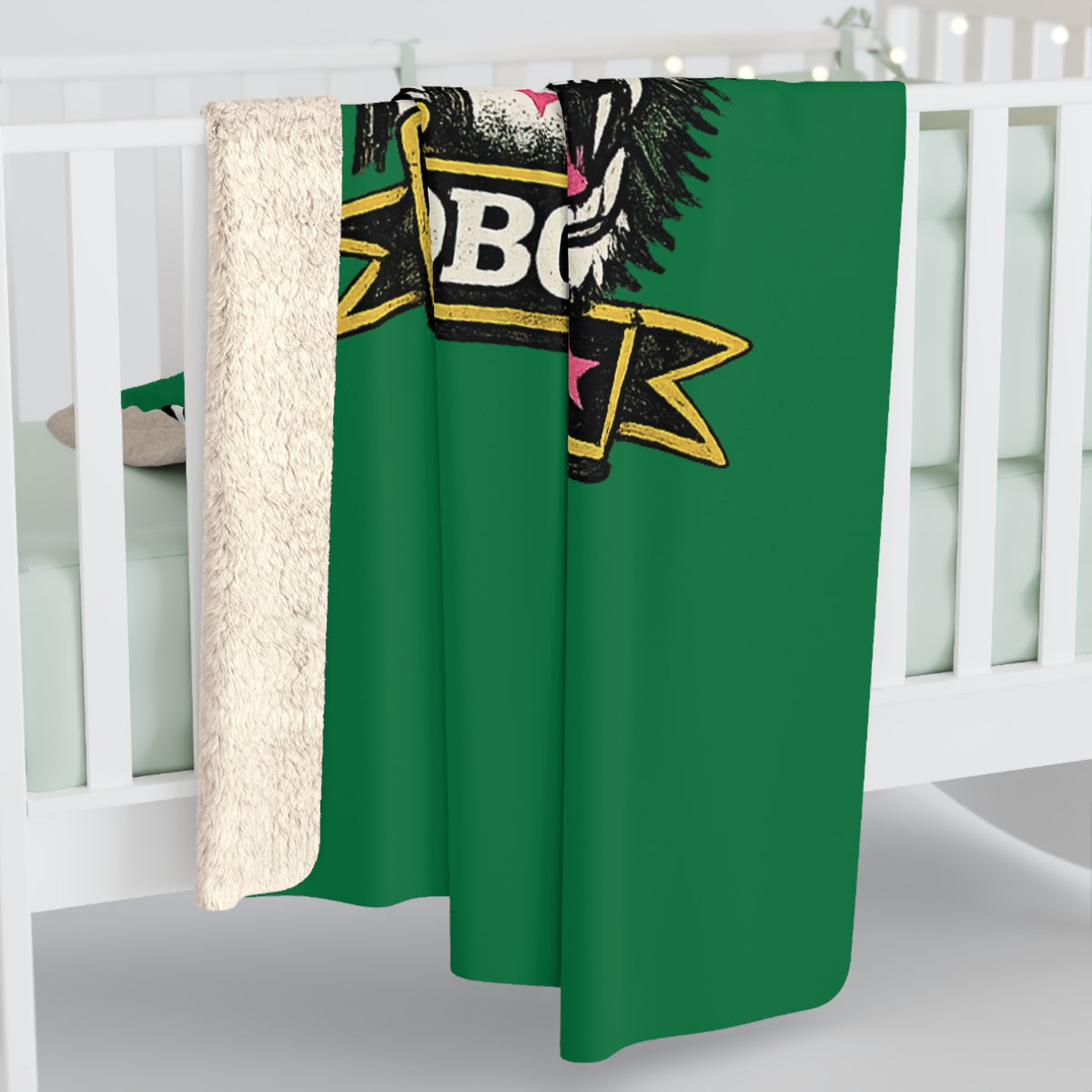 Monahans Lobo Land Sherpa Blanket – 'She's From Monahans' Fleece Throw