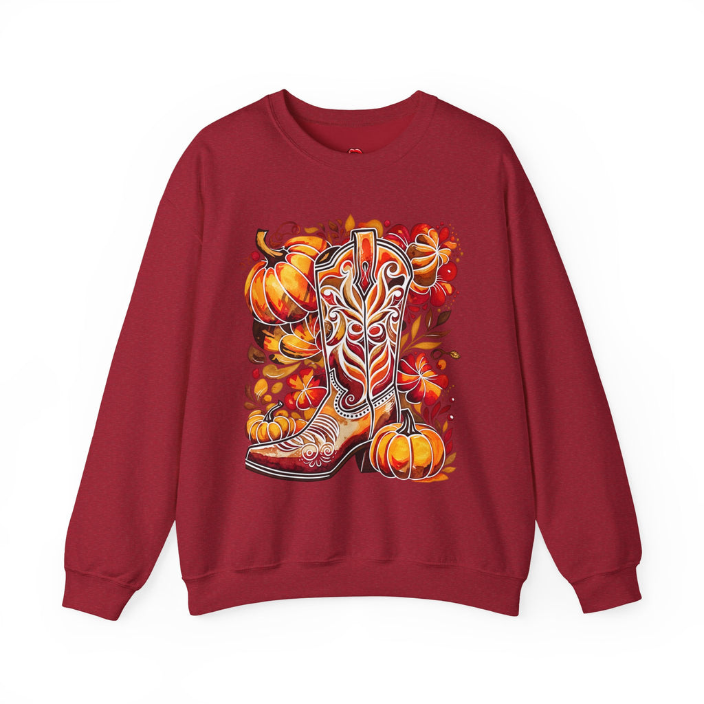 Autumn Cowboy Boot Sweatshirt