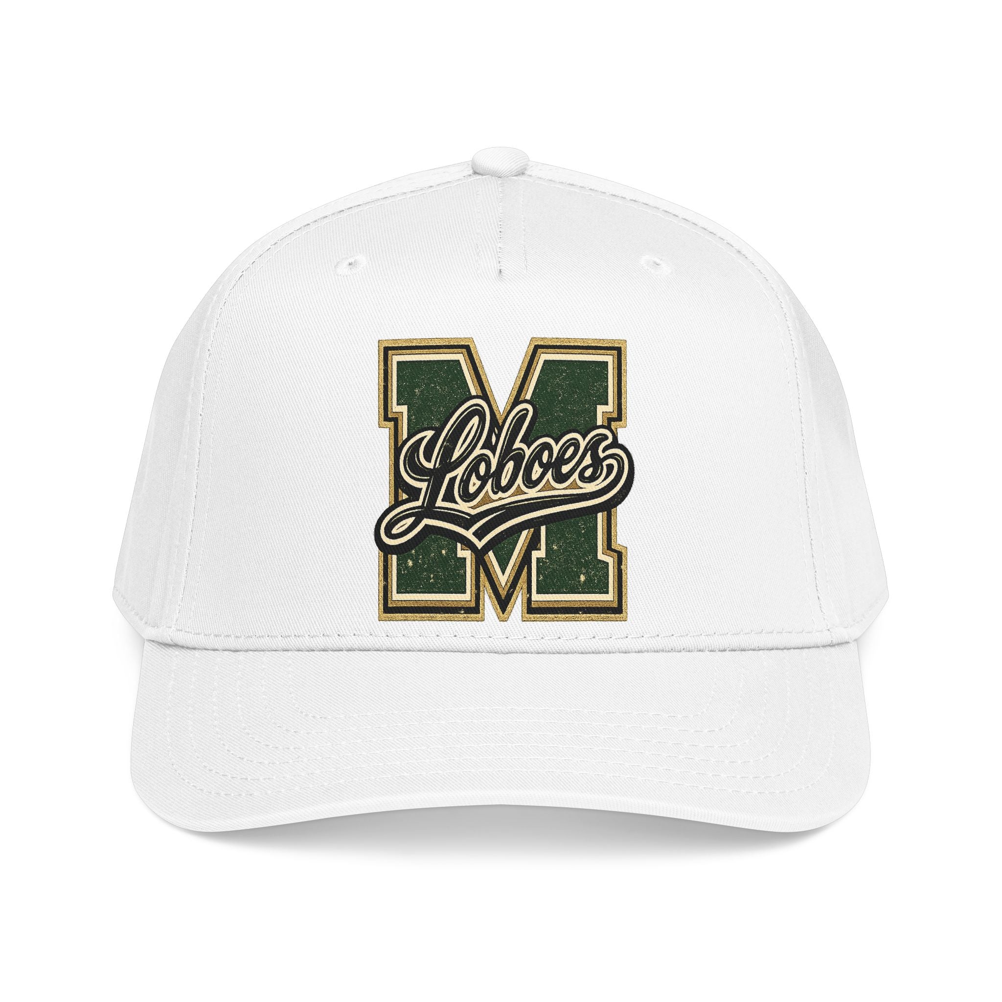 Loboes Vintage Letter M Mid-Profile Baseball Cap
