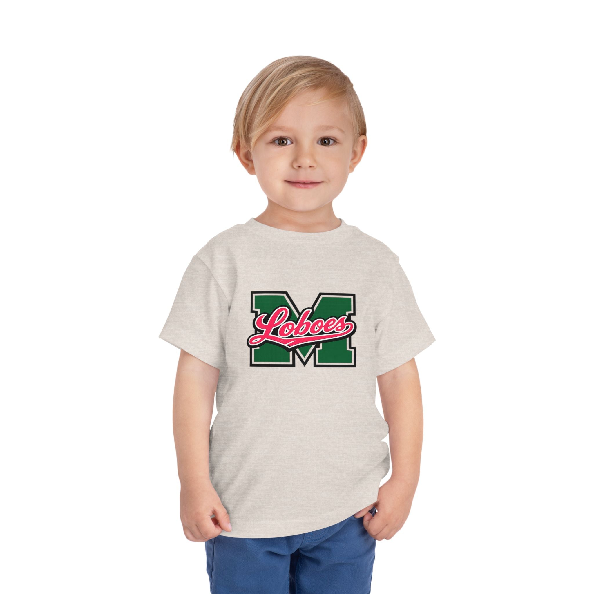 Toddler Tee Green 'M' Loboes School Spirit Shirt