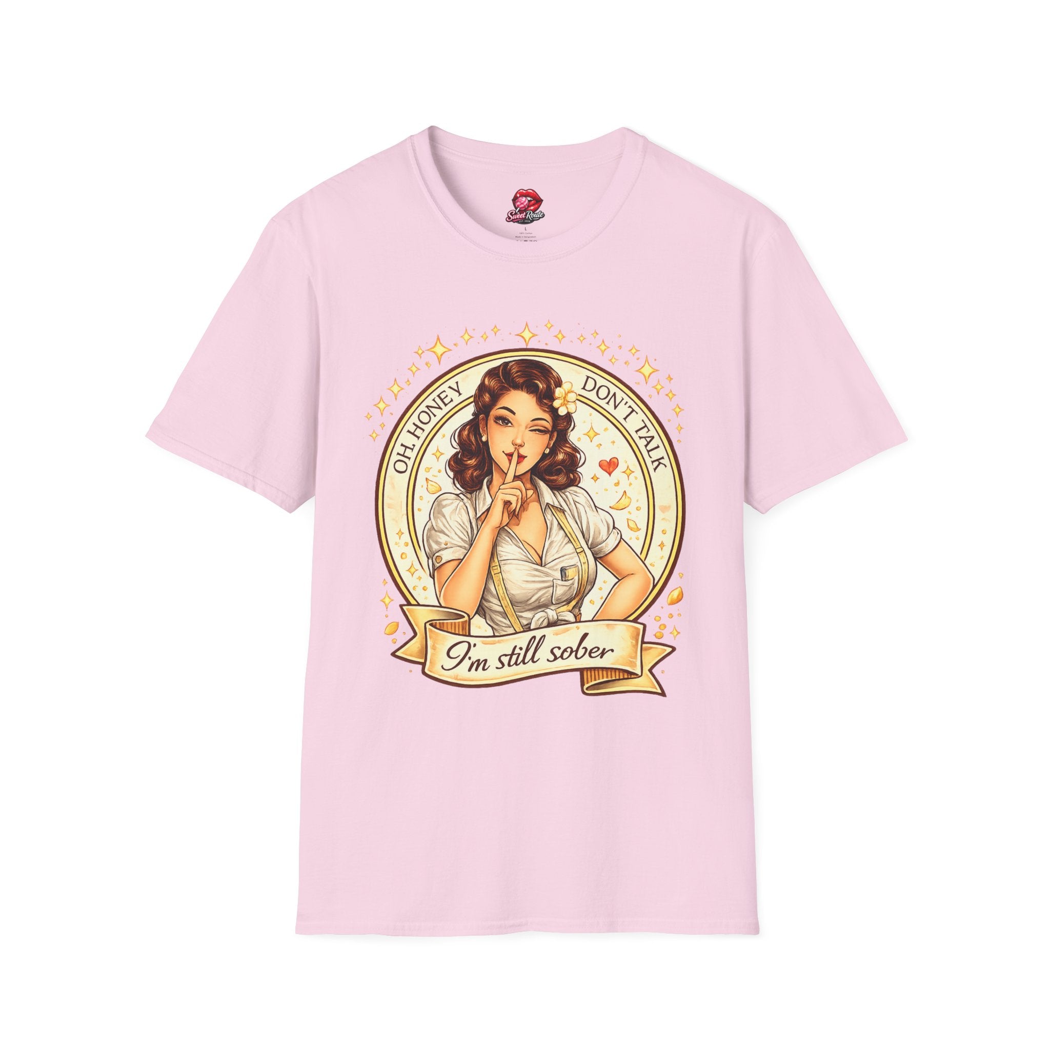 Oh Honey Don't Talk Retro Pinup Tee