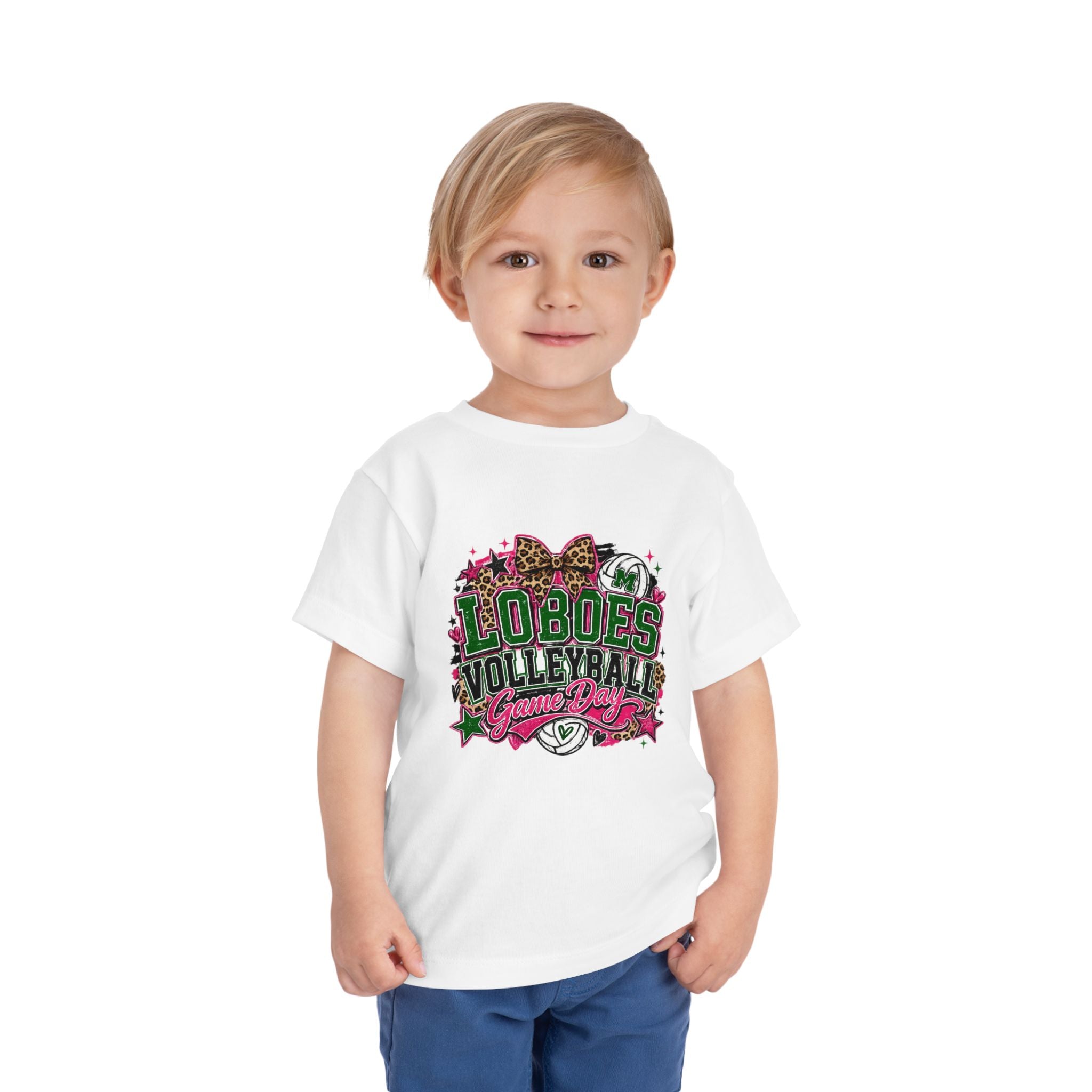 Toddler Loboes Volleyball Game Day Tee