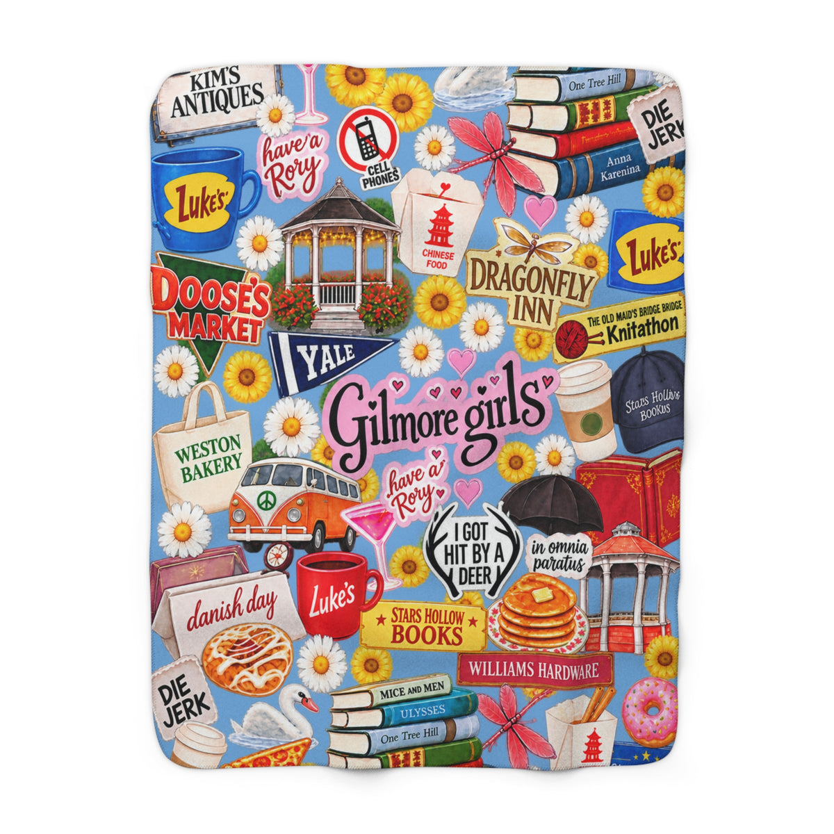 Gilmore Collage Sherpa Blanket
