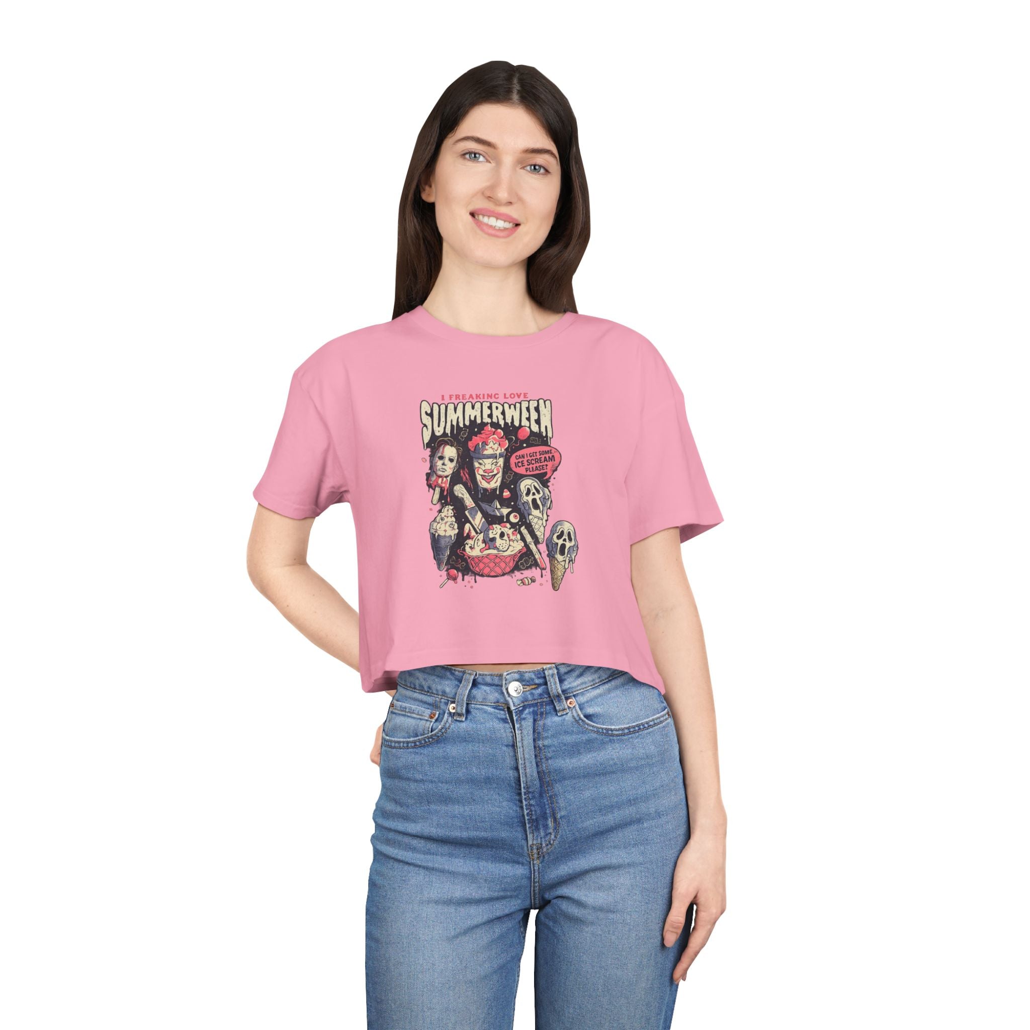 Summerween Horror Crop Top