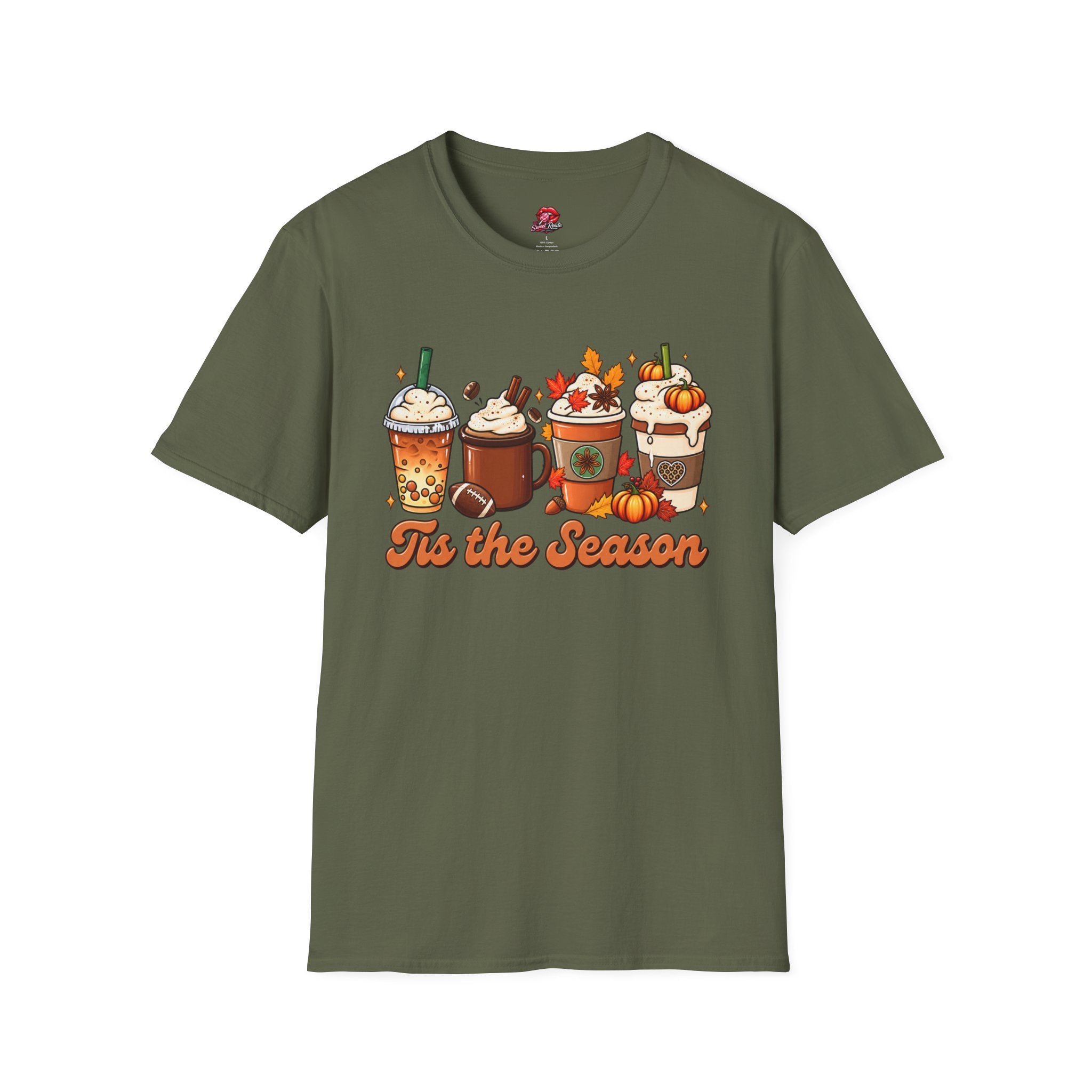 Tis the Season Fall Coffee Football Tee