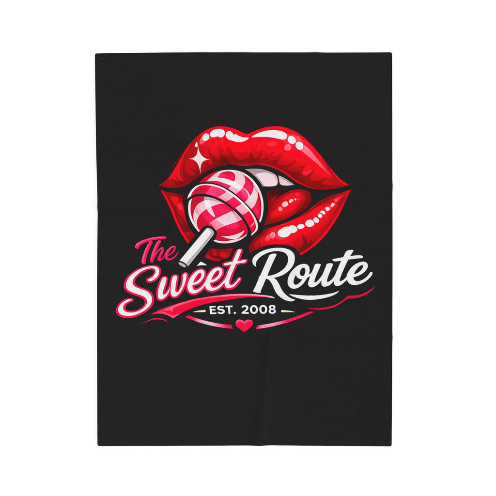 Sweet Route Logo Velveteen Plush Blanket