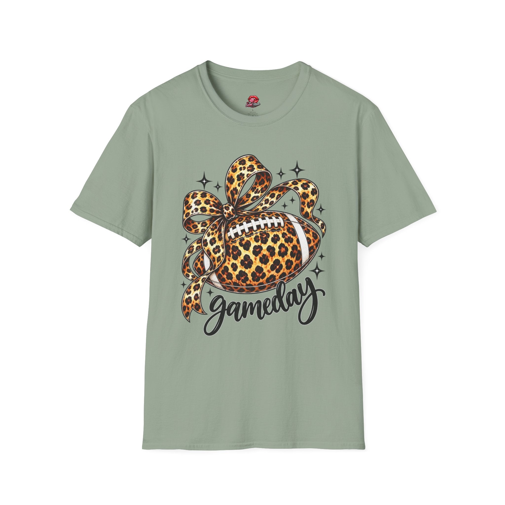 Leopard Print Football Gameday T-Shirt