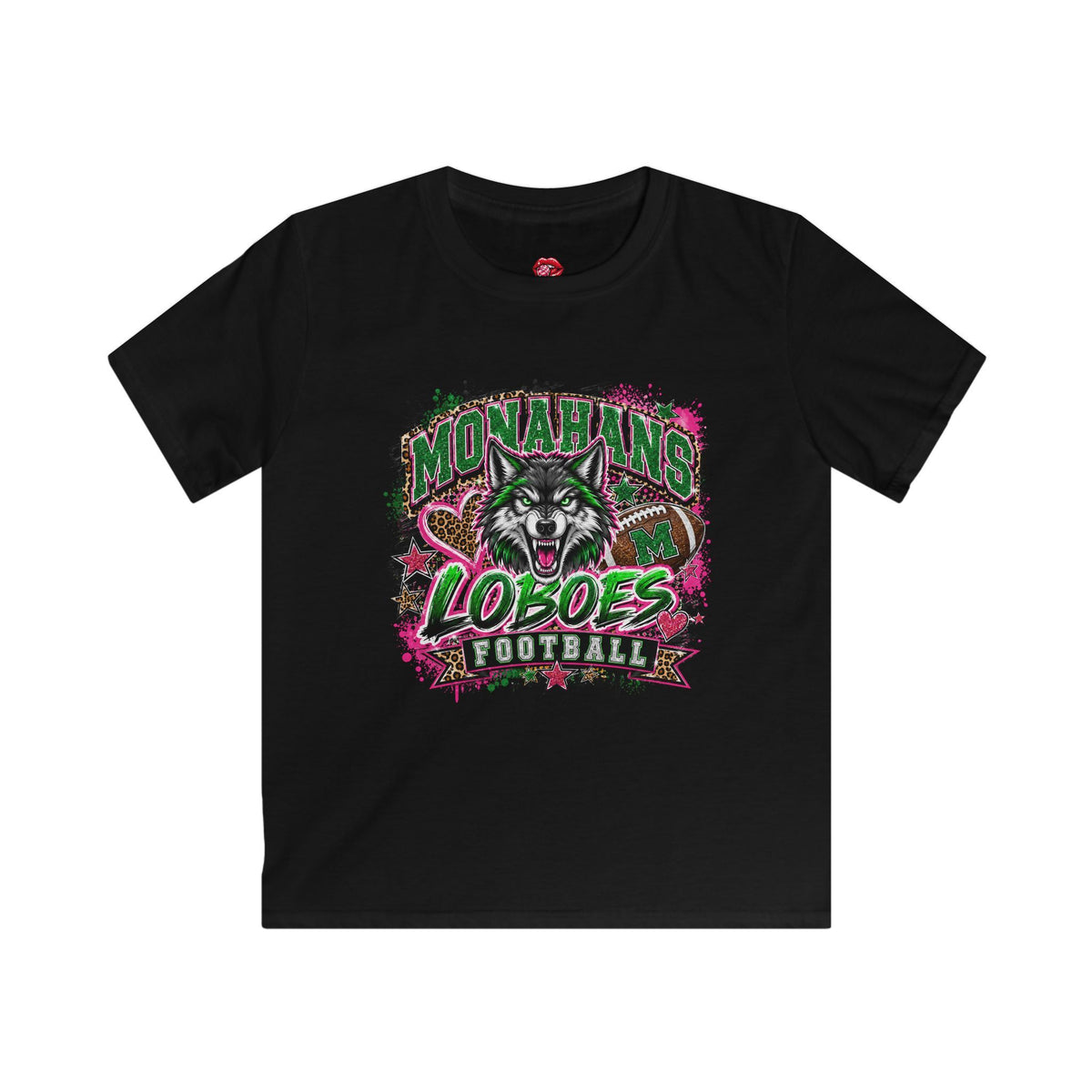 Kids Monahans Loboes Football Tee