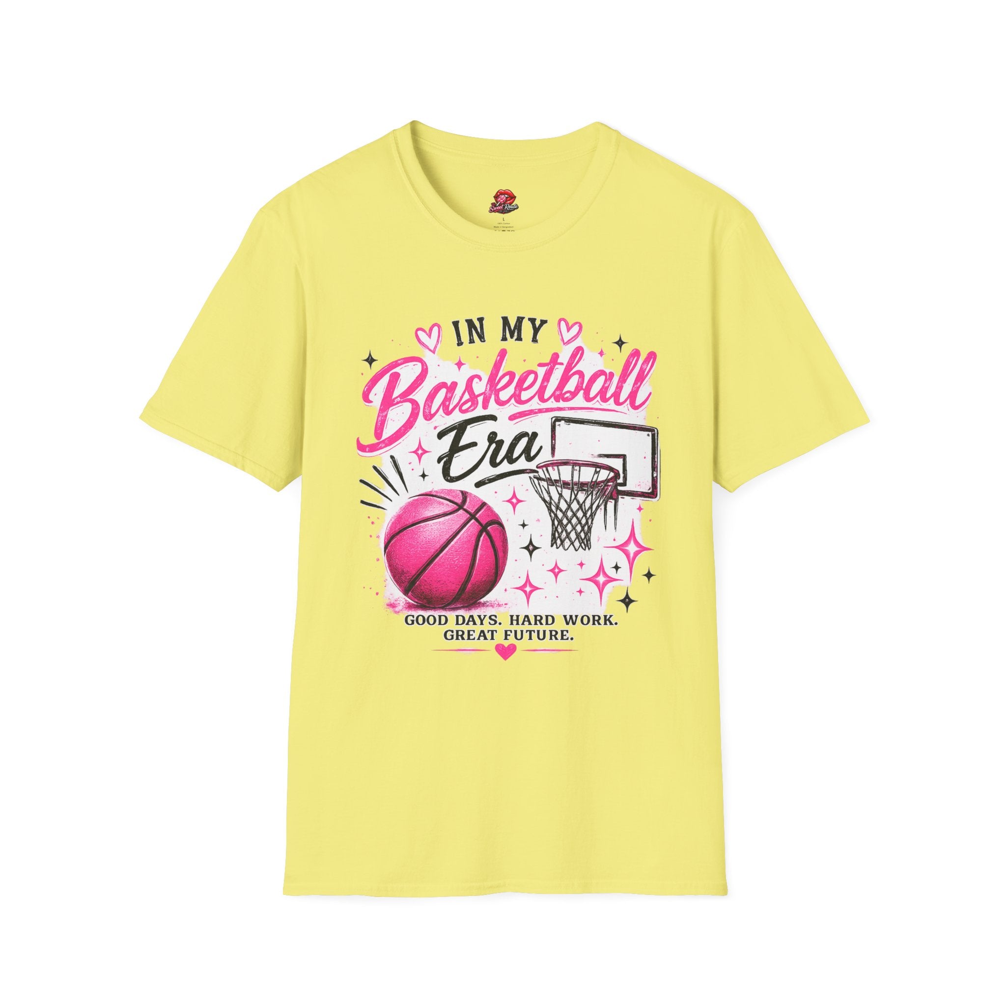 In My Basketball Era Pink Hoop Graphic
