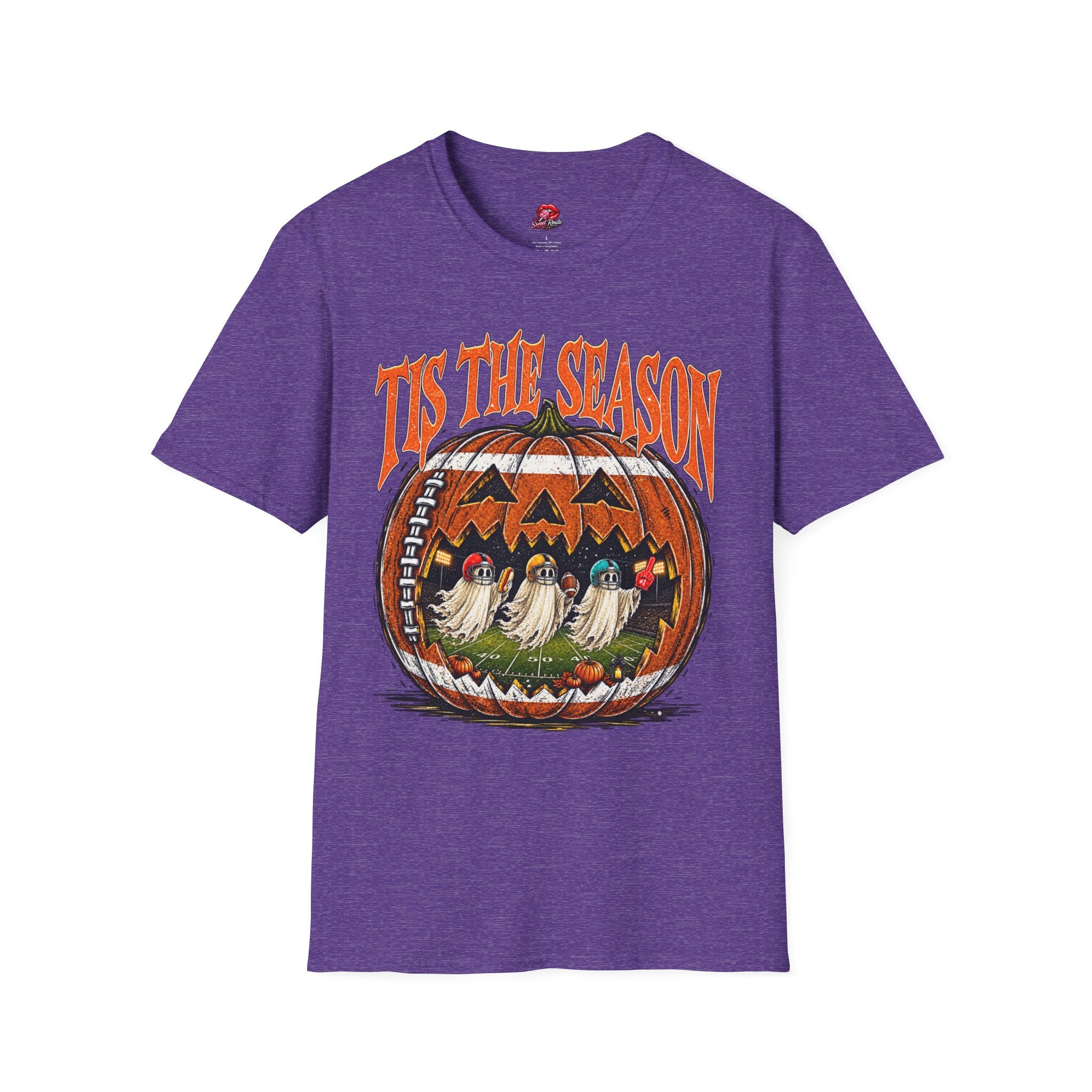 Tis The Season Vintage Jack-o'-Lantern Football Shirt