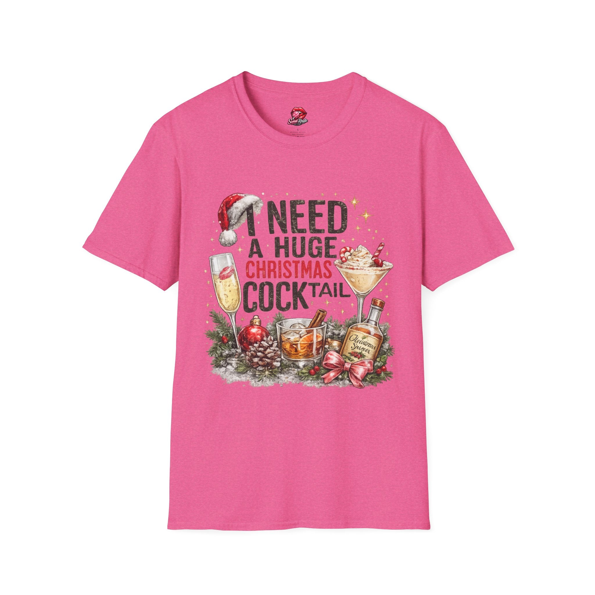 I Need a Huge Christmas Cocktail T-Shirt