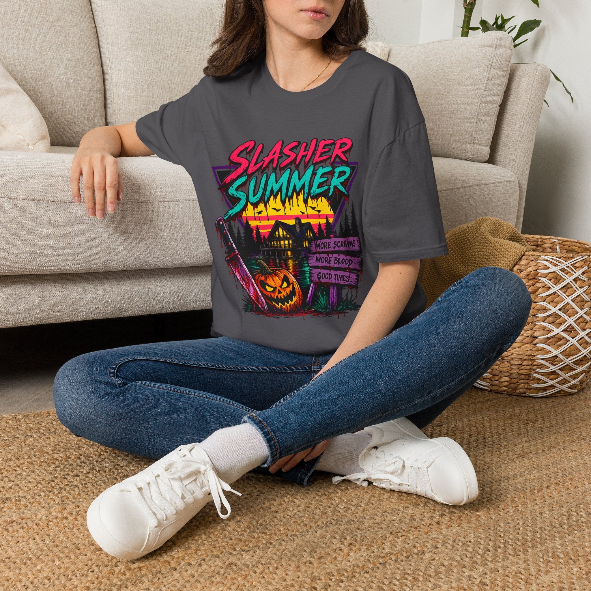 Slasher Summer Retro Horror Graphic Tee