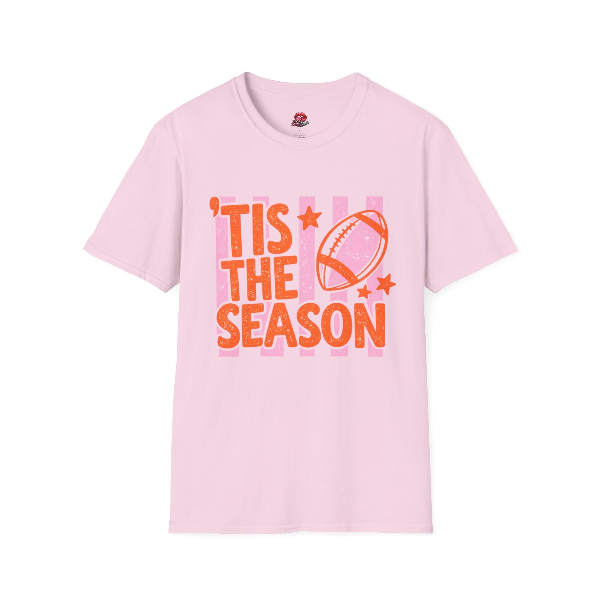 ’Tis The Season Football Tee orange