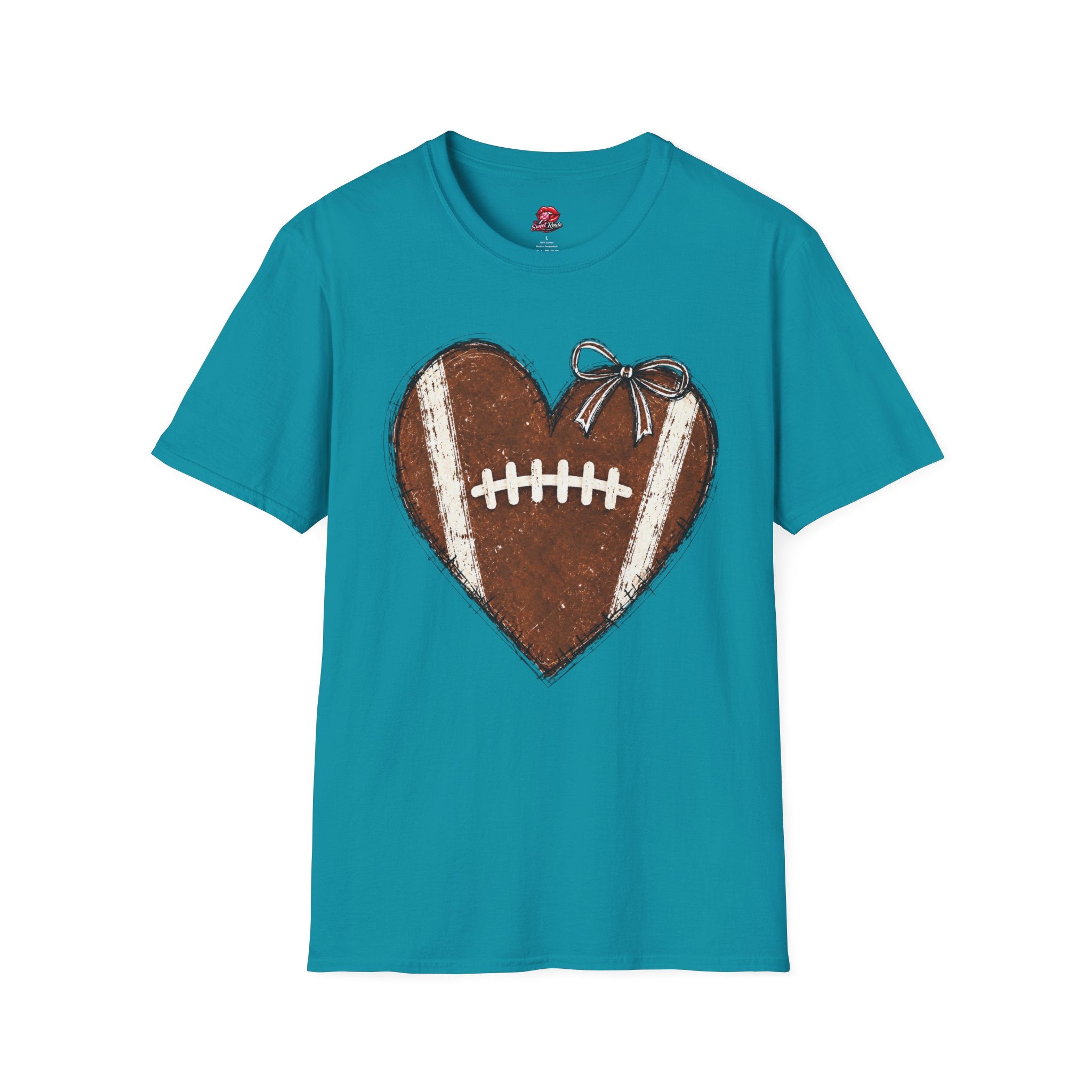 Heart-Shaped Football T-Shirt