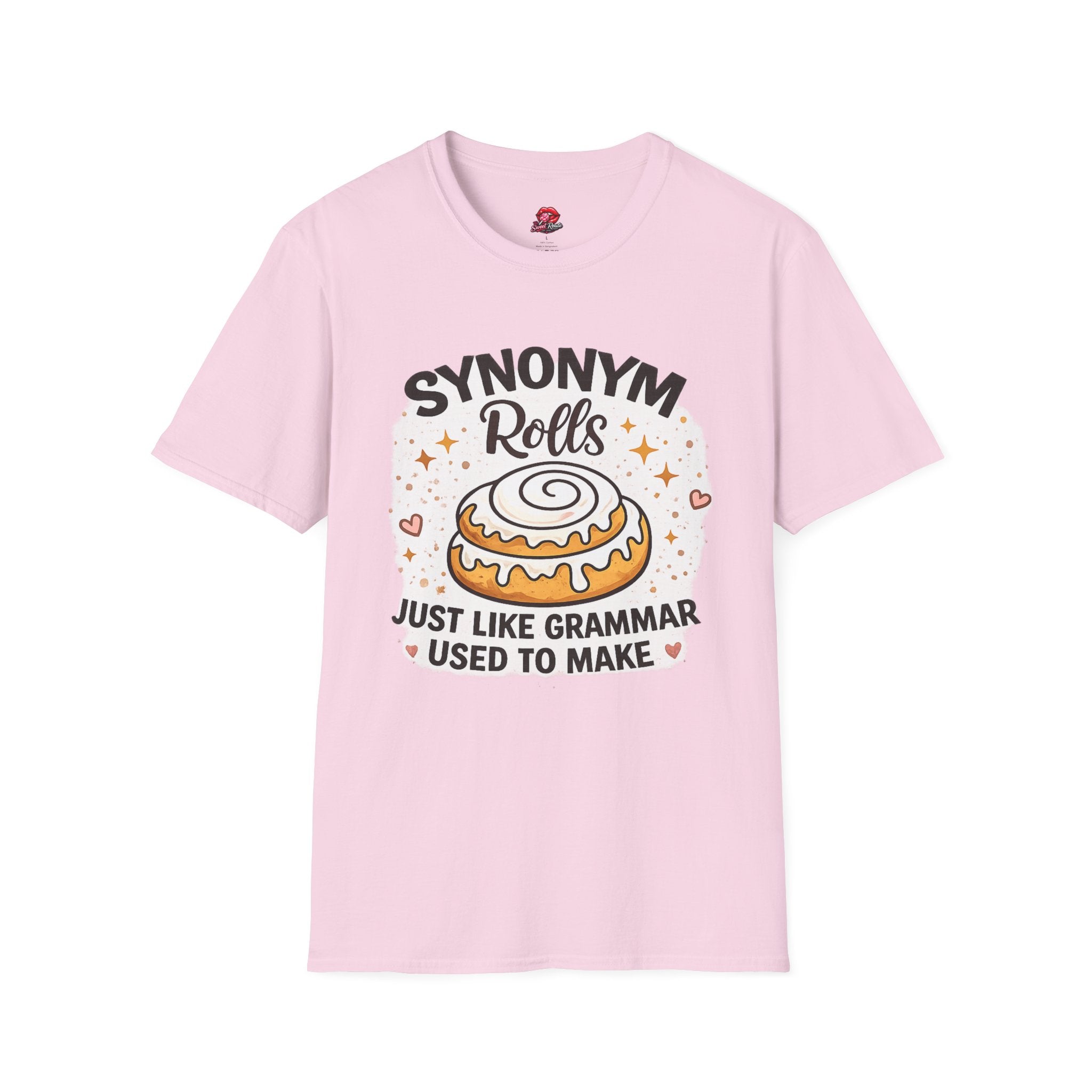 Synonym Rolls Teacher T-Shirt | Funny English Teacher Shirt | Grammar Pun Tee | ELA Teacher Gift | Back to School Graphic Tee