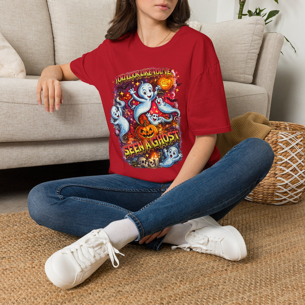 You Look Like You’ve Seen a Ghost Shirt | Funny Ghost Halloween T-Shirt | Retro Vintage Spooky Graphic Tee | Cute Halloween Fall Shirt