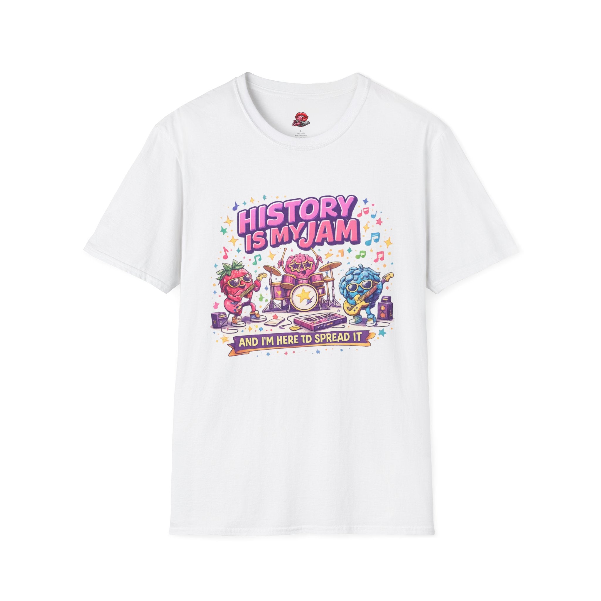 History Is My Jam Teacher T-Shirt | Retro History Teacher Graphic Tee | Cute Classroom Shirt | Back to School Gift for History Lovers