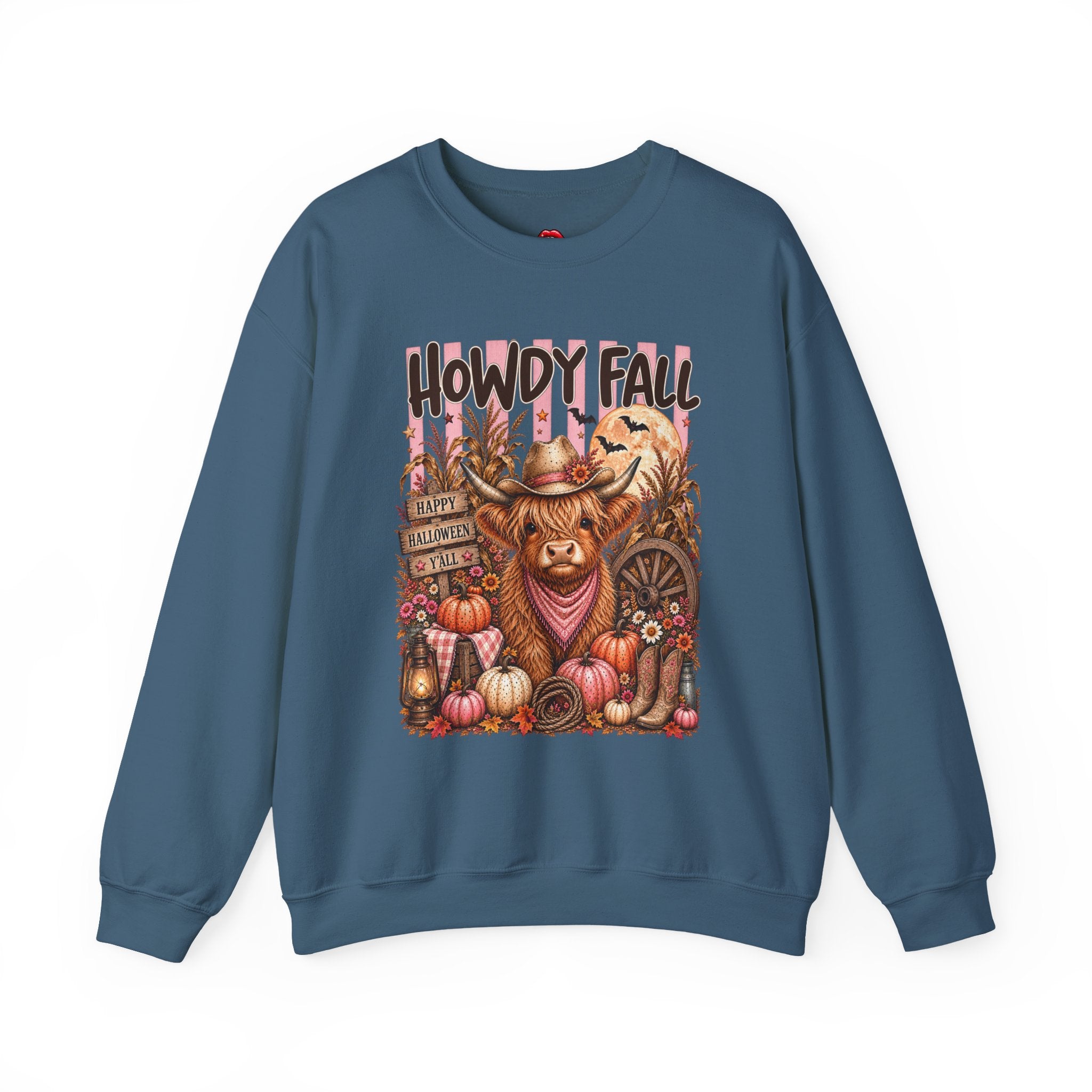 Western Autumn Cowgirl Pumpkin Crewneck