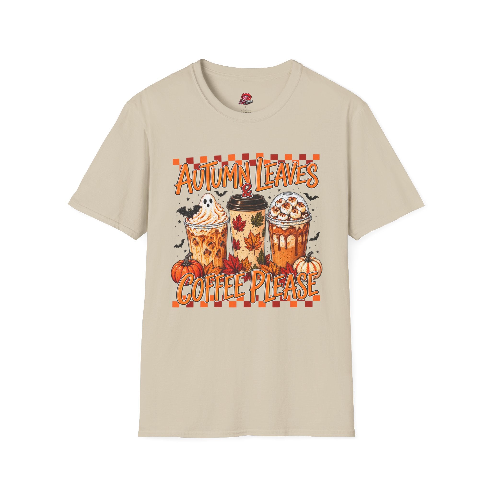 Autumn Leaves Coffee Please T-Shirt