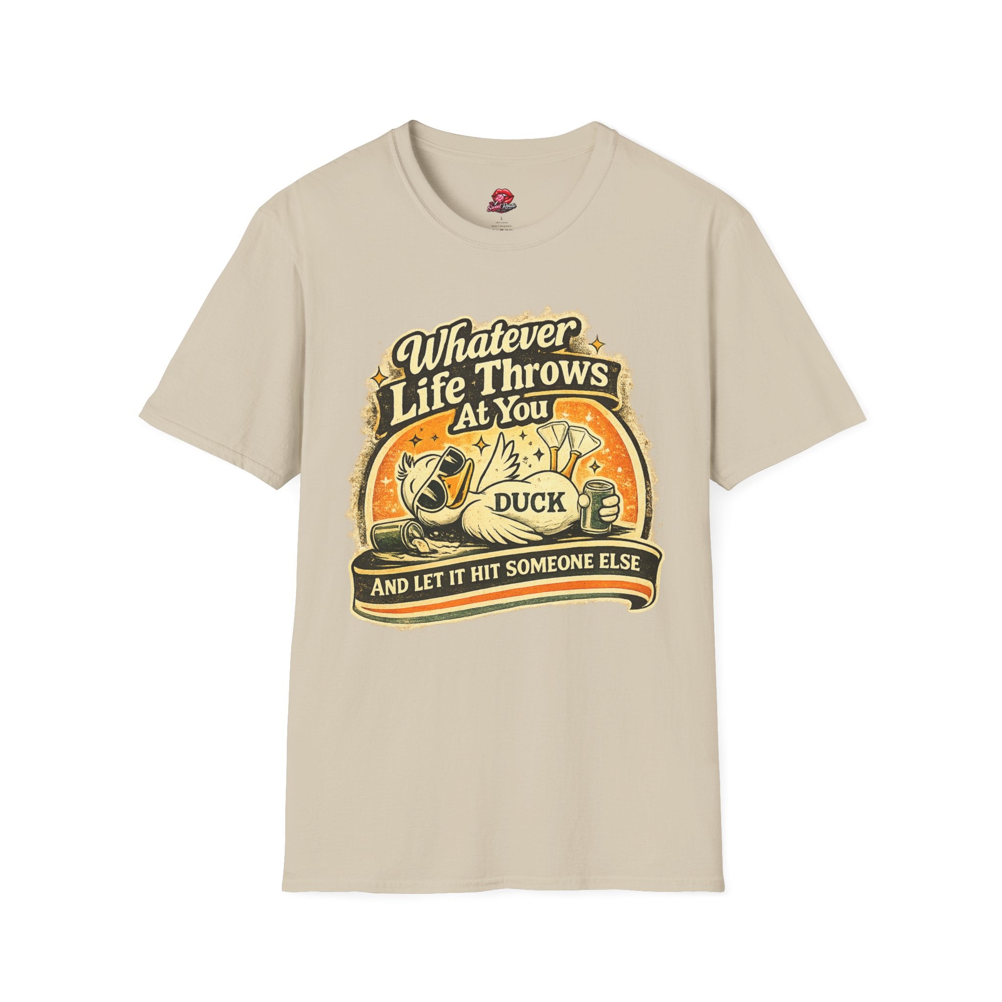 Whatever Life Throws At You, Duck Vintage Graphic Tee