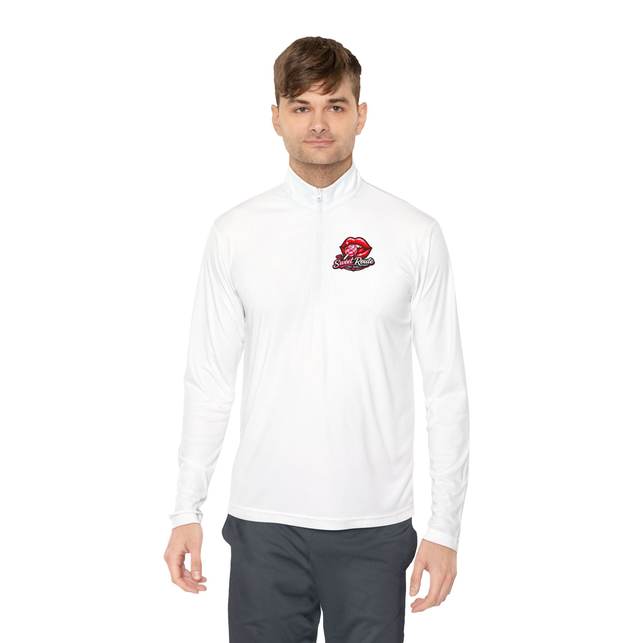 Sweet Route Logo Quarter-Zip Pullover