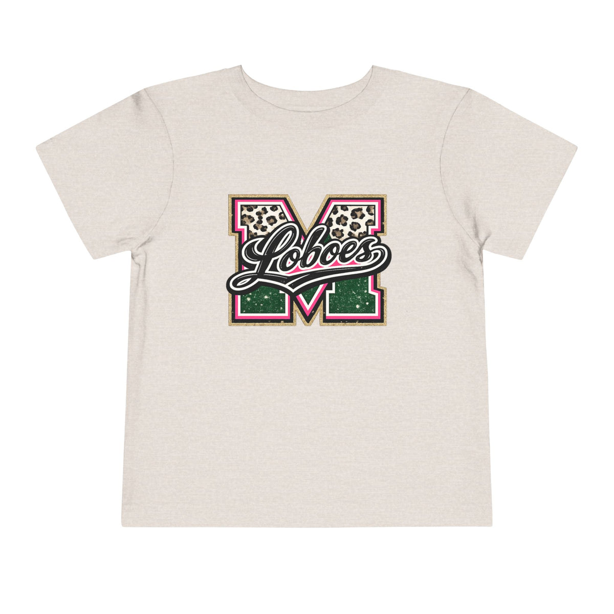 Loboes Leopard M Letter Toddler Tee