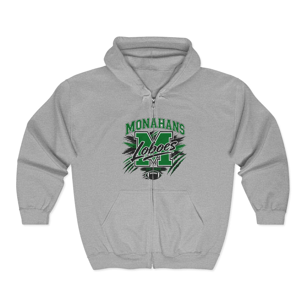 Monahans Lobos Vintage Zip Hoodie