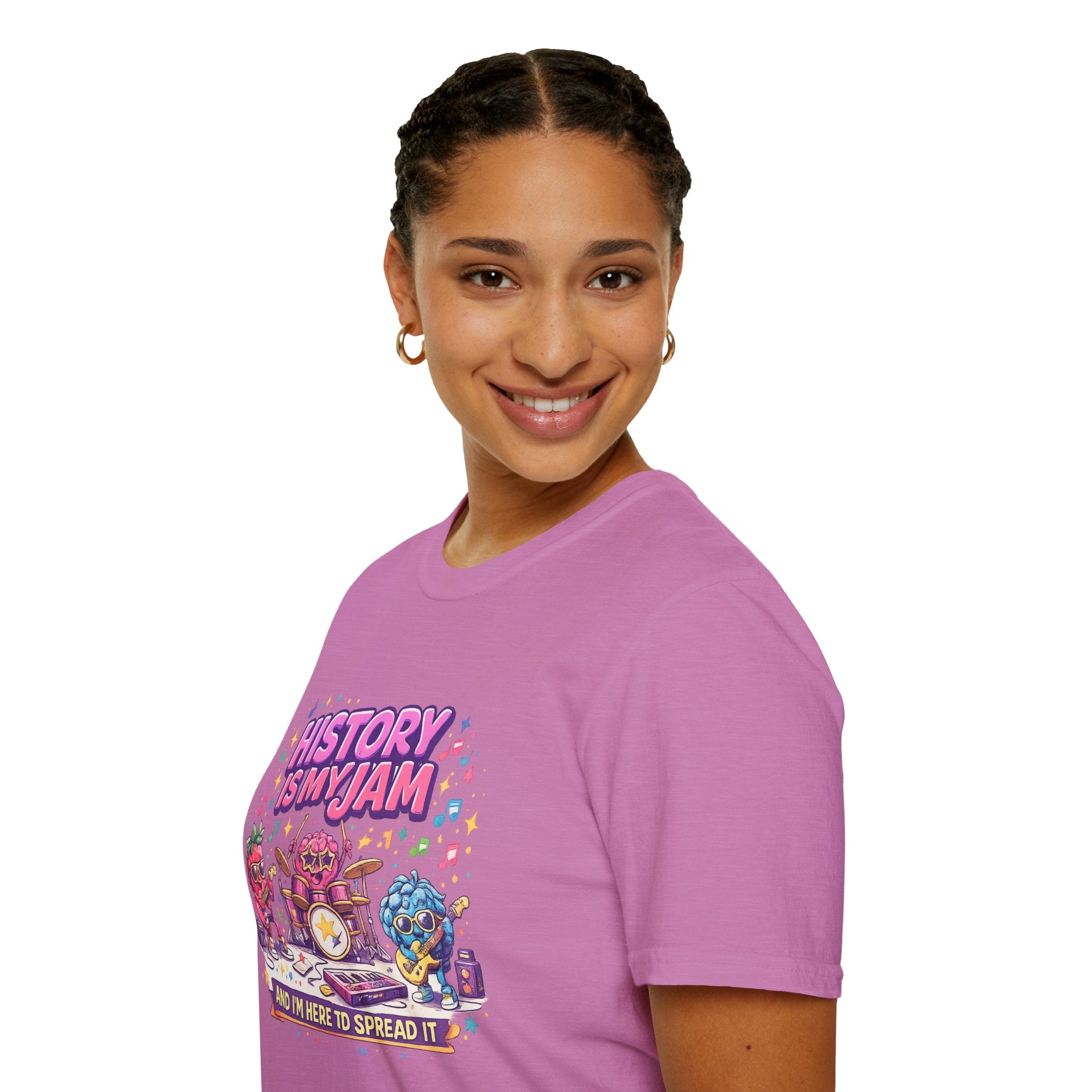 History Is My Jam Teacher T-Shirt | Retro History Teacher Graphic Tee | Cute Classroom Shirt | Back to School Gift for History Lovers