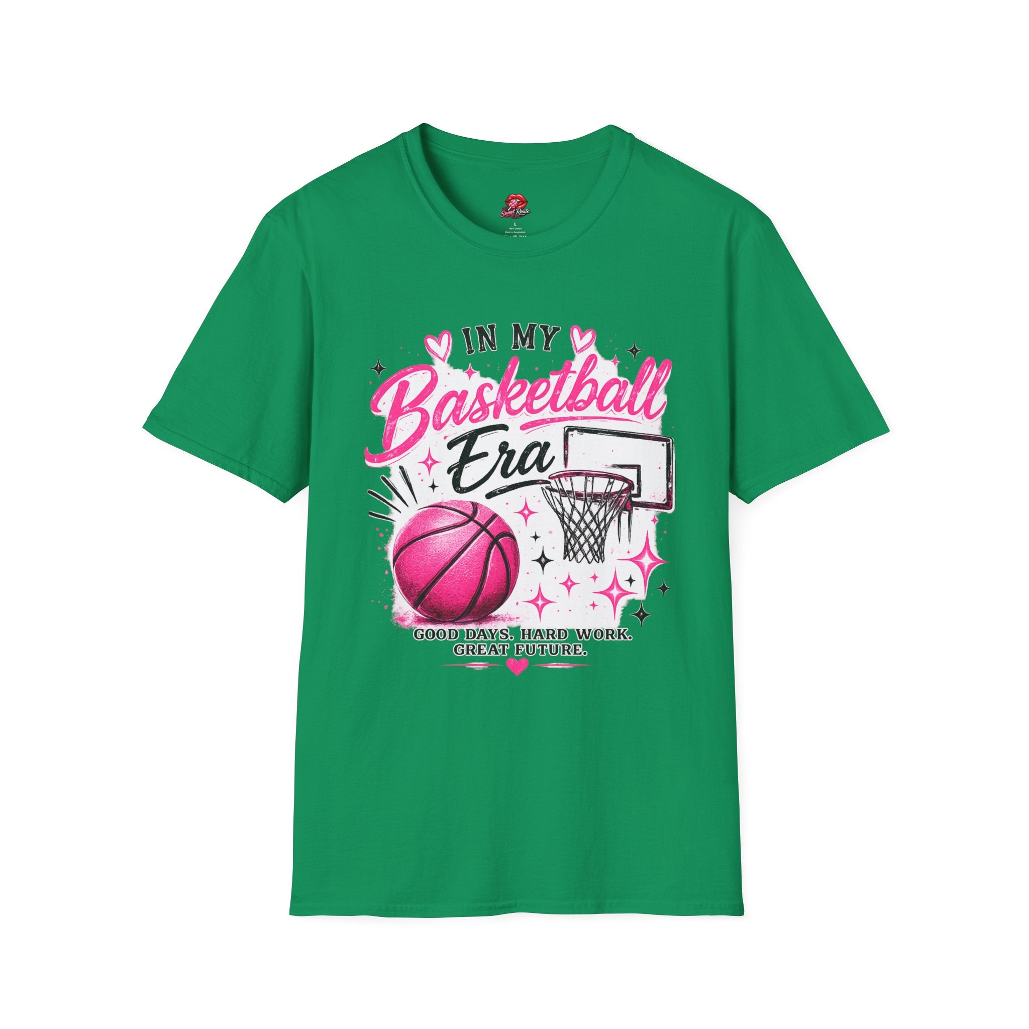 In My Basketball Era Pink Hoop Graphic