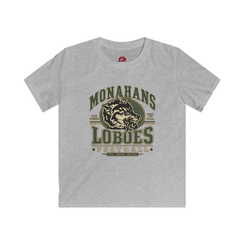 Monahans Loboes Football Vintage Kids Tee