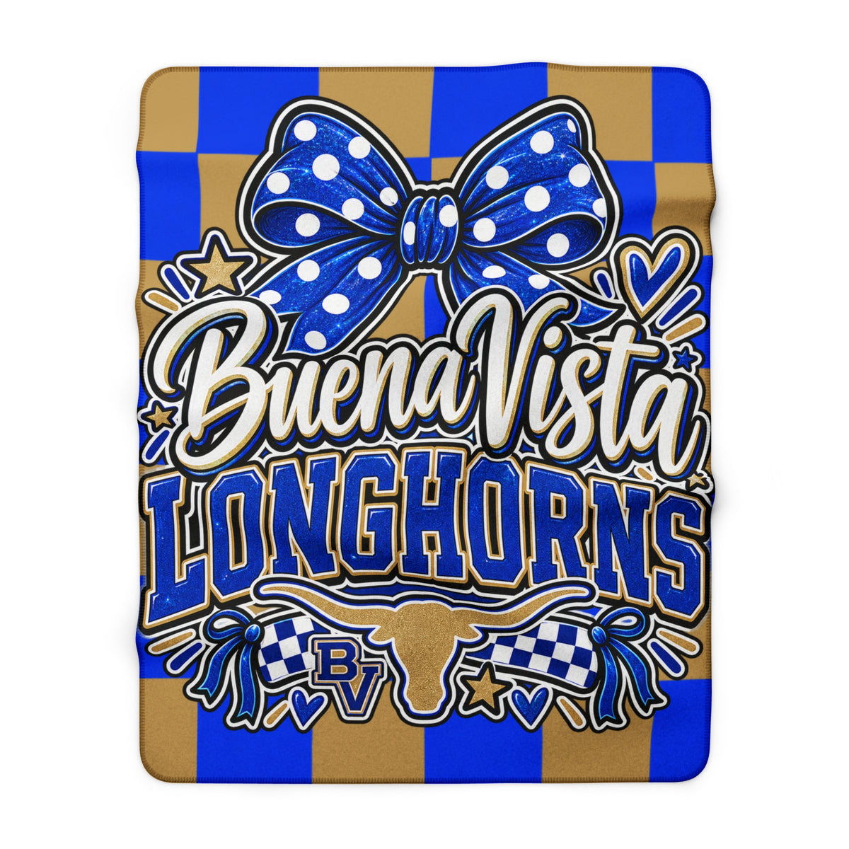 Buena Vista Longhorns Sherpa Blanket