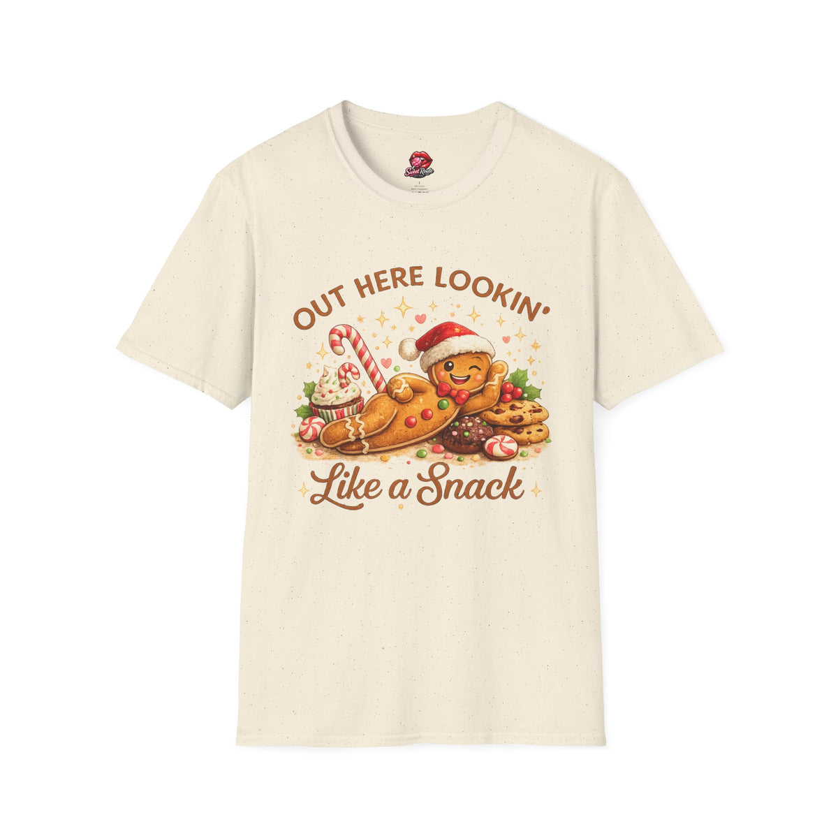 Gingerbread Cookie Santa Hat T-Shirt