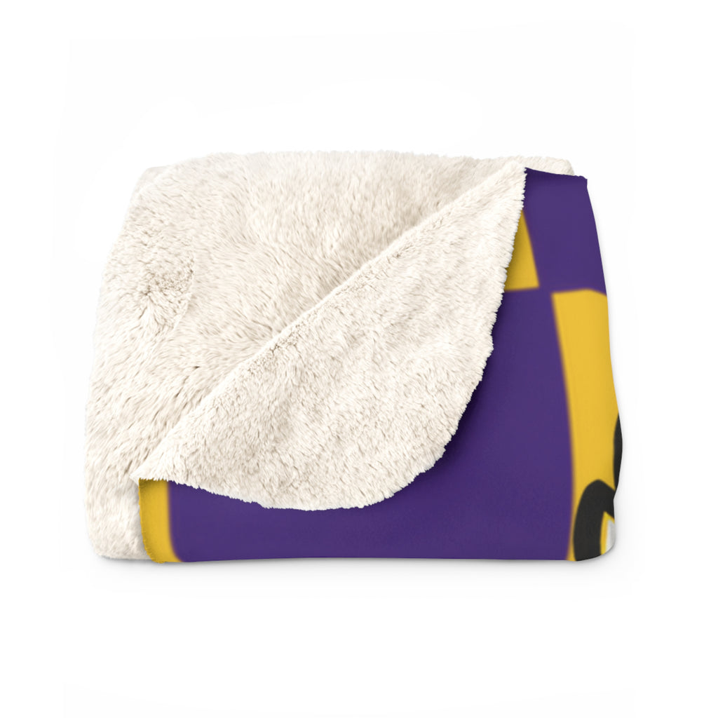 Crane Golden Cranes Sherpa Fleece Blanket