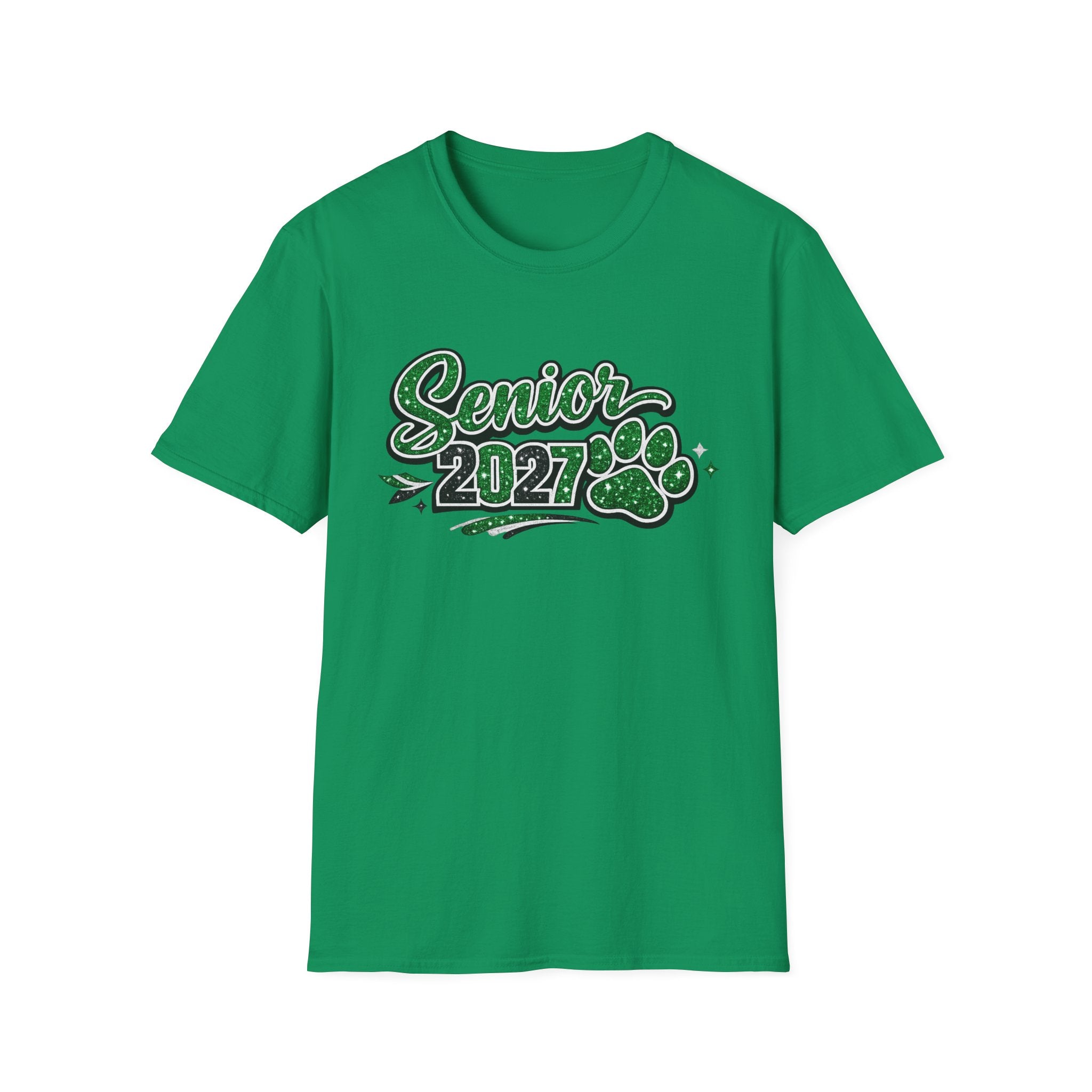 Senior 2027 Paw Print T-Shirt