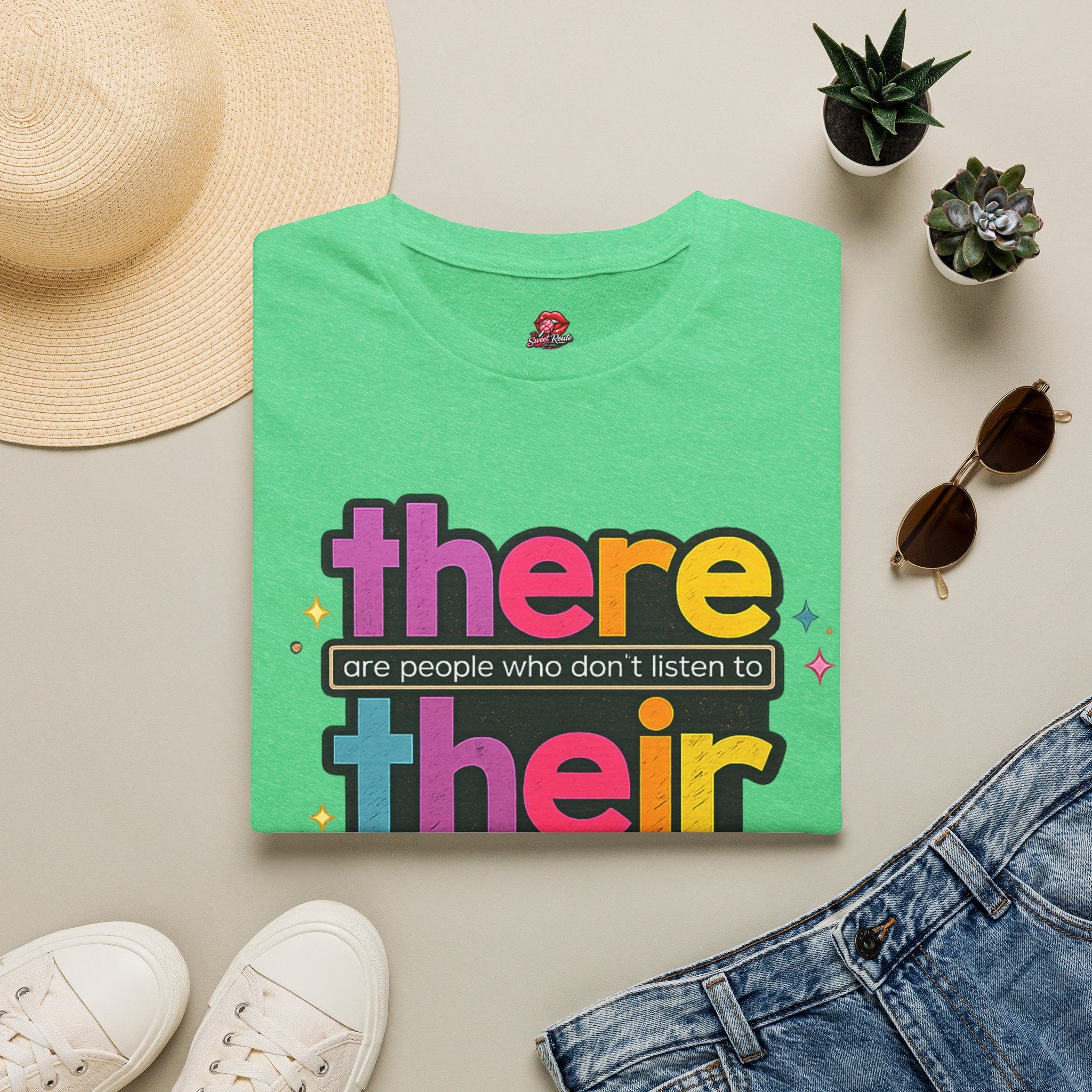 There Their They’re Teacher Shirt | Funny Grammar T-Shirt | English Teacher Tee | Retro Typography Back to School Gift