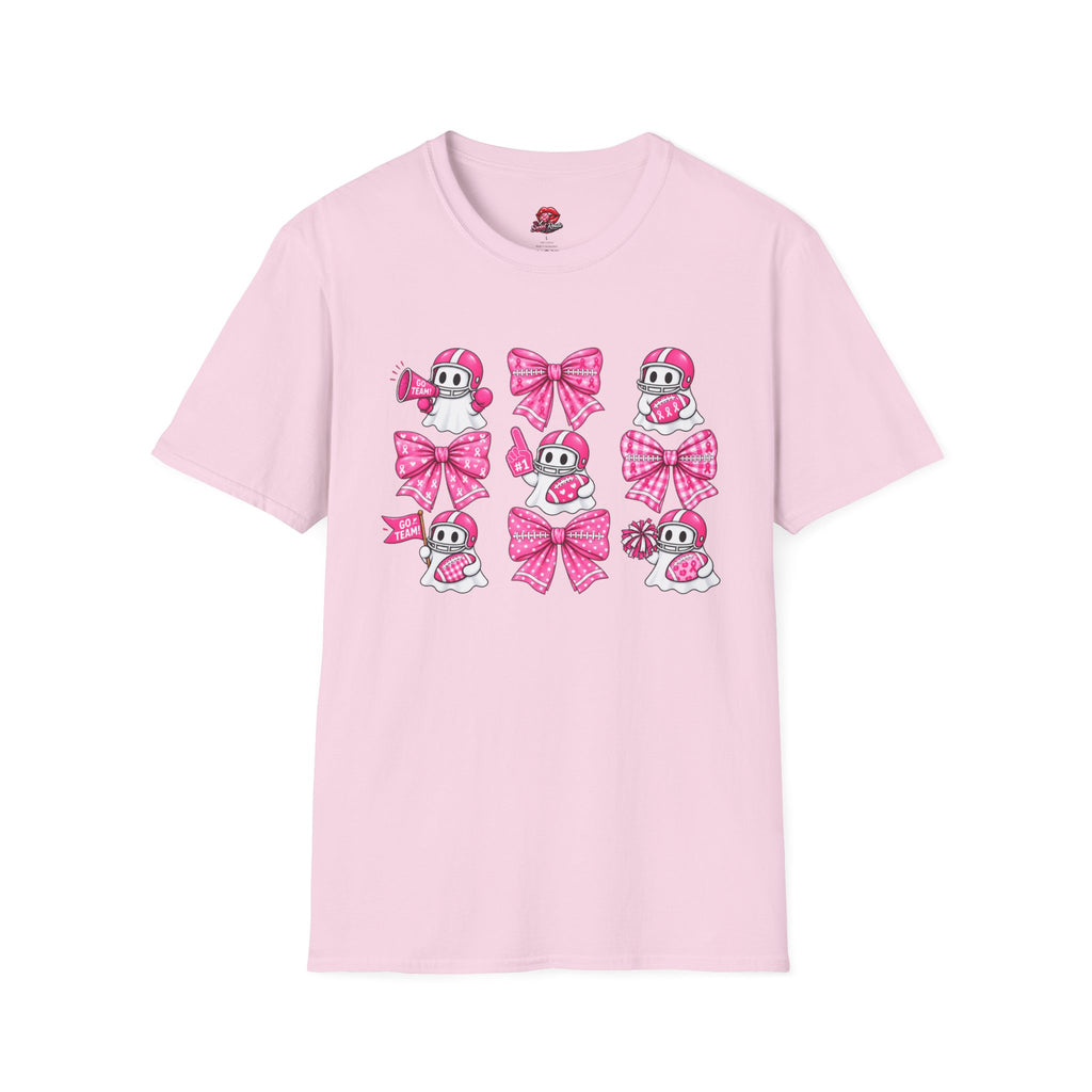 Pink Bow Cheerleader Ghosts T-Shirt