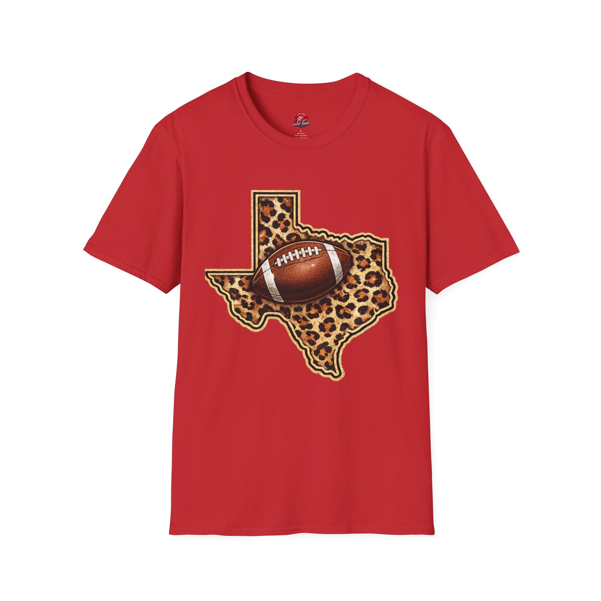 Texas Leopard Football T-Shirt
