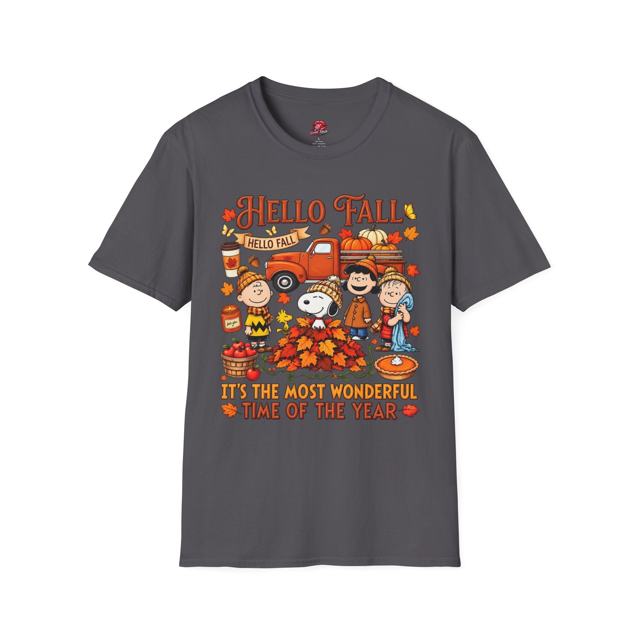 Vintage Pumpkin Truck & Peanuts  Autumn Tee