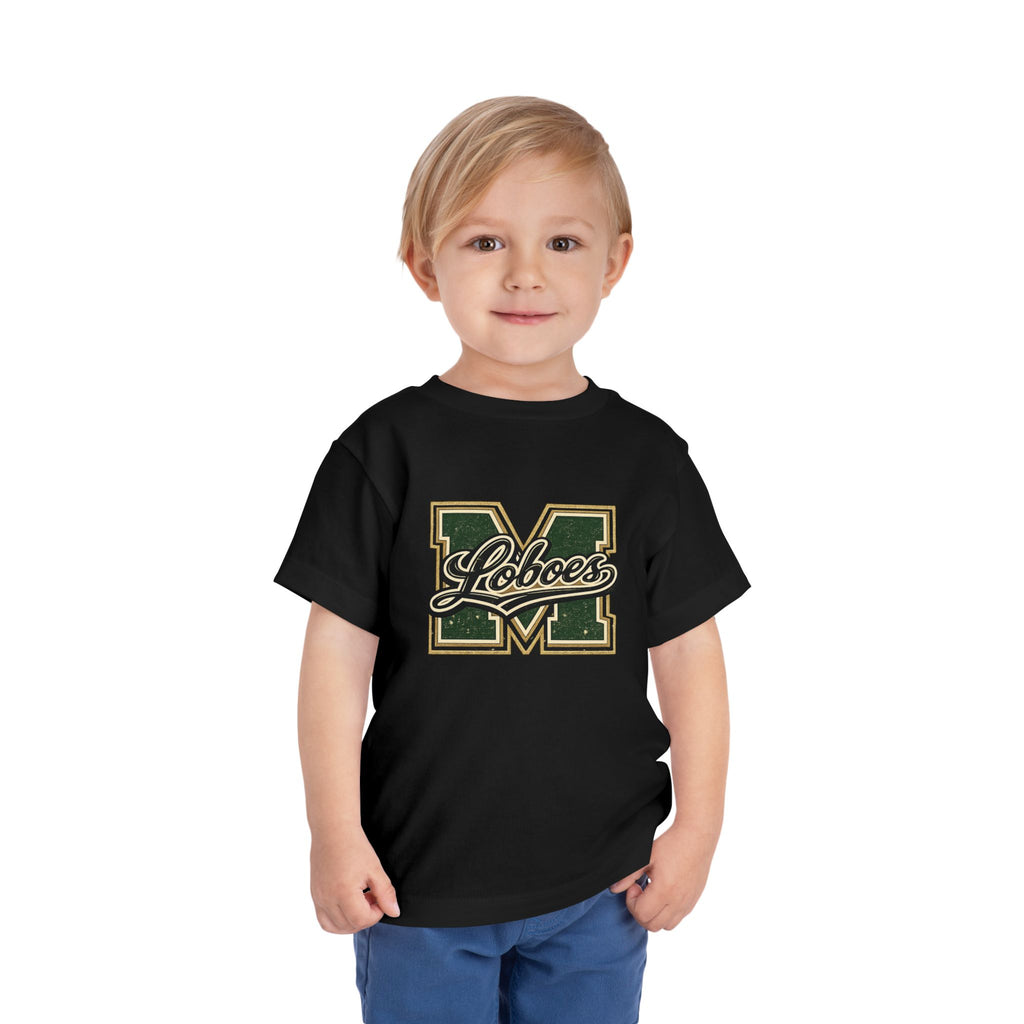 Toddler Tee Green Vintage Letterman Logo