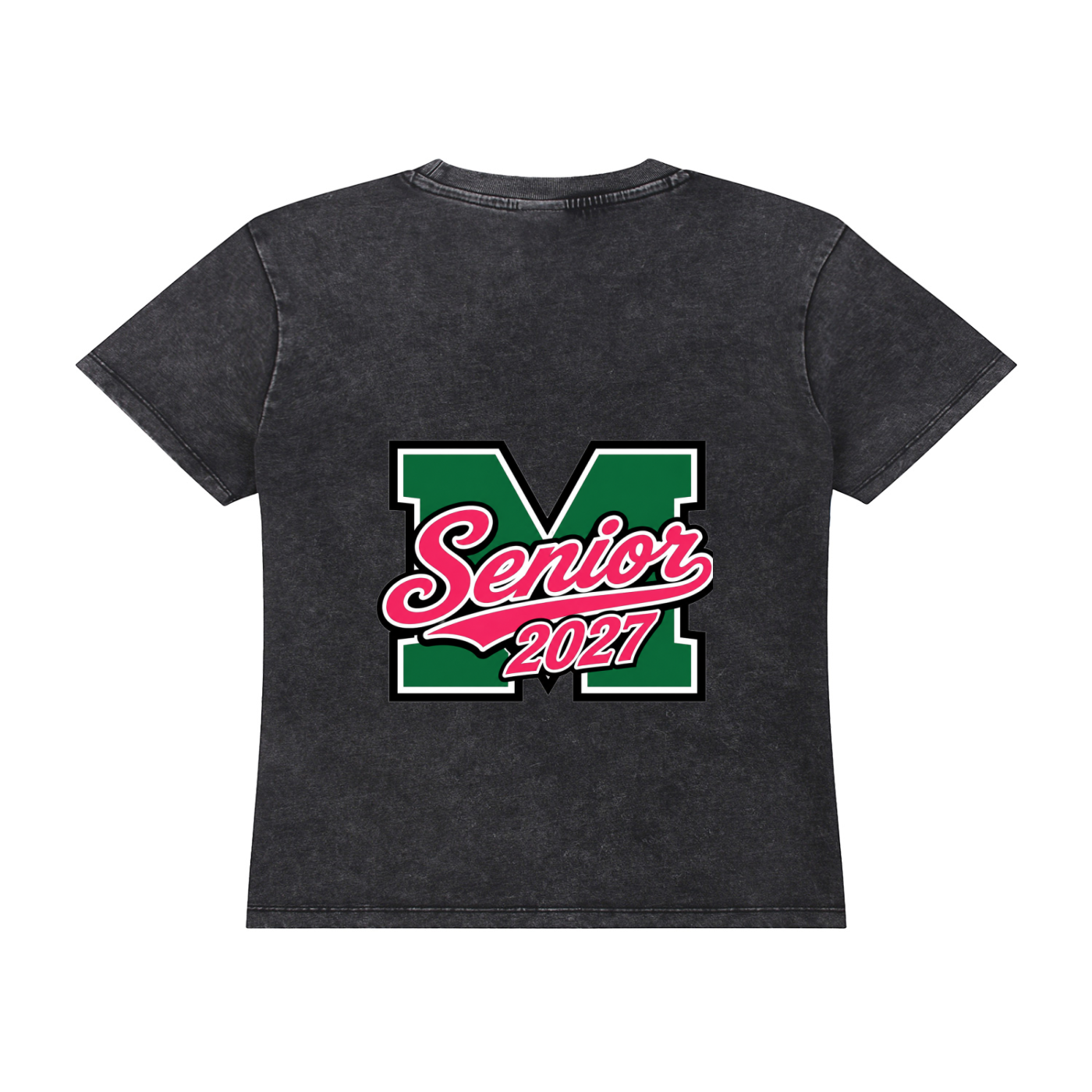 Senior 2027 Vintage Wash Graphic T-Shirt | Class of 2027 Women’s Oversized Tee