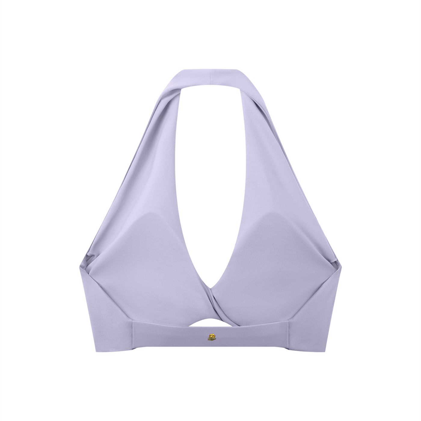 Sweet Route Women's Pleated Halter Sports Bra