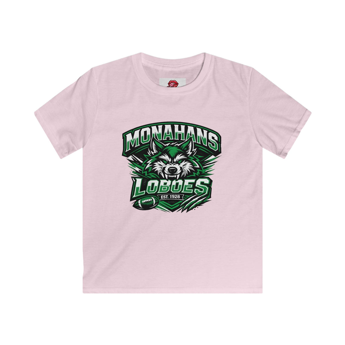 Monahans Loboes Mascot Football Kids Shirt