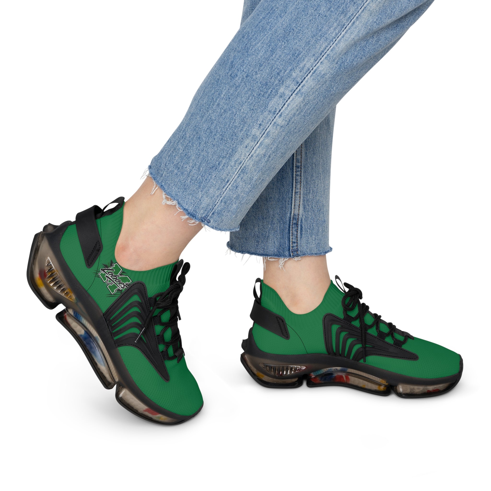 Women’s Sweet Route Green Mesh Lobo Sneakers