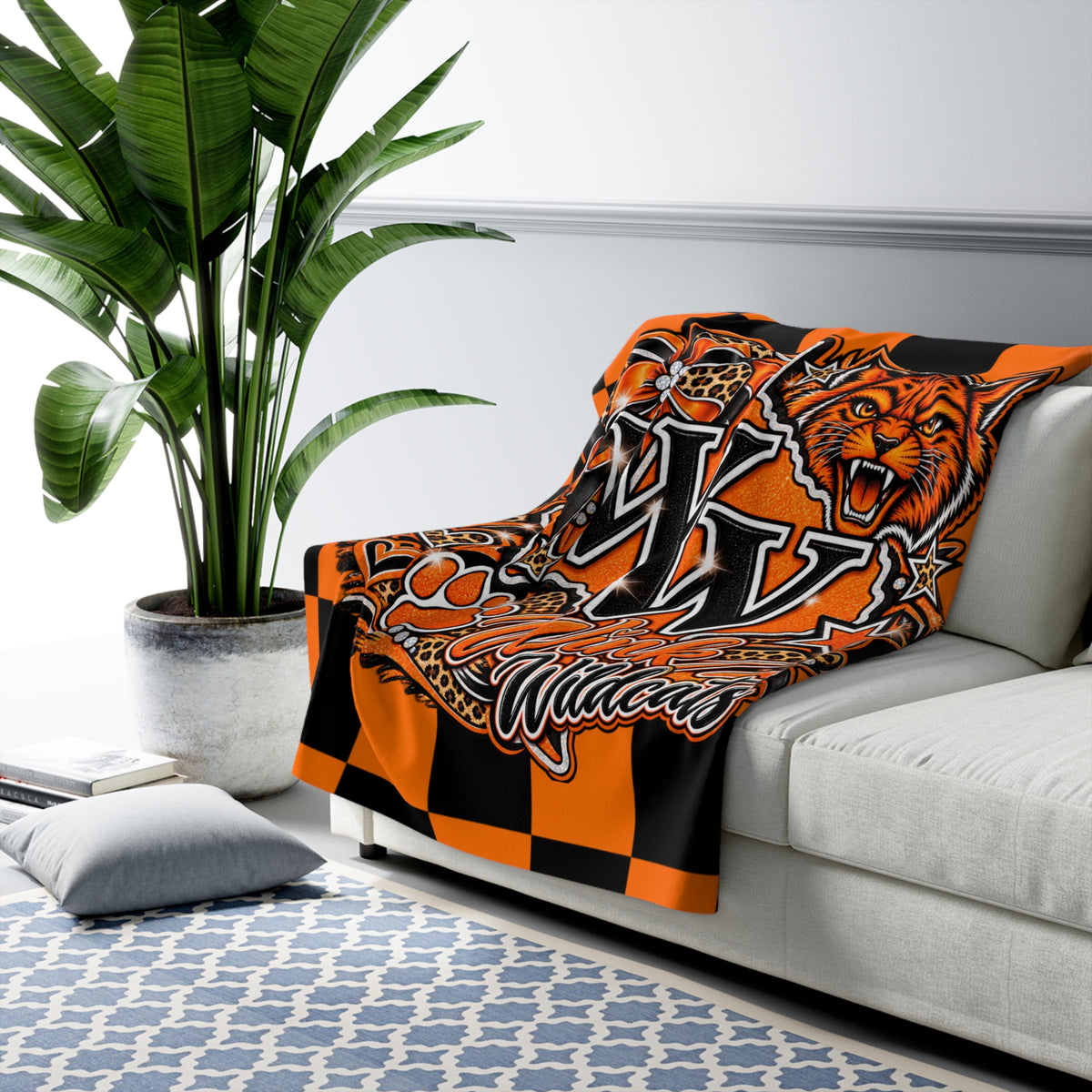 Wink Wildcats Sherpa Fleece Blanket