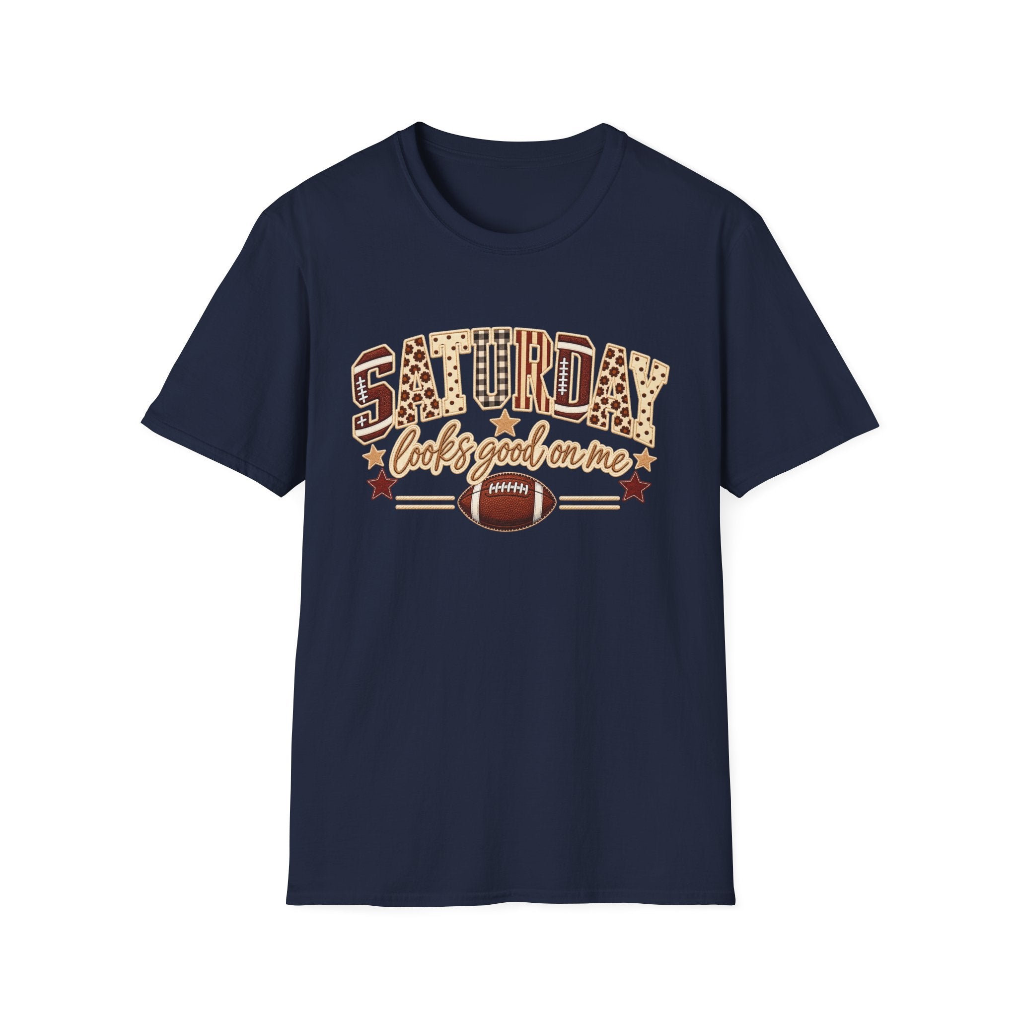 Saturday Looks Good On Me Football T-Shirt