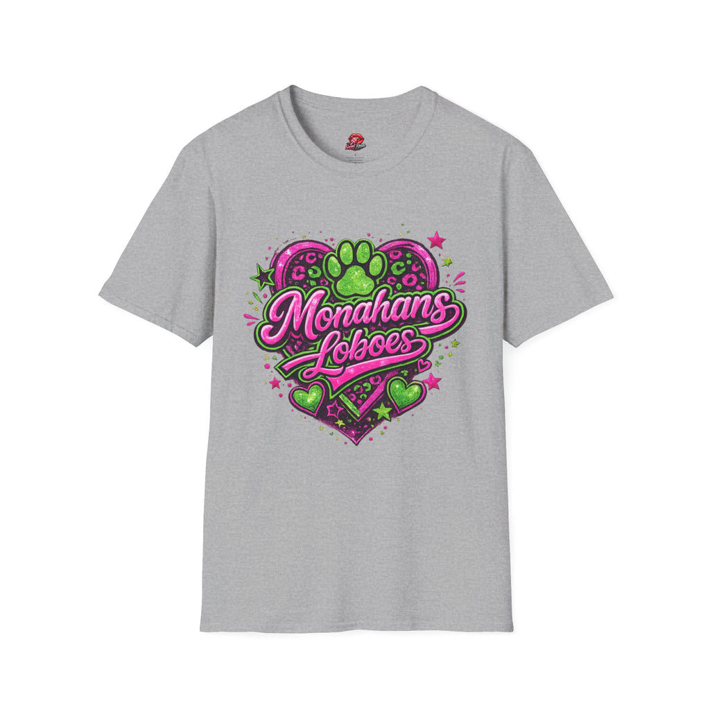 Monahans Loboes Paw Heart T-Shirt